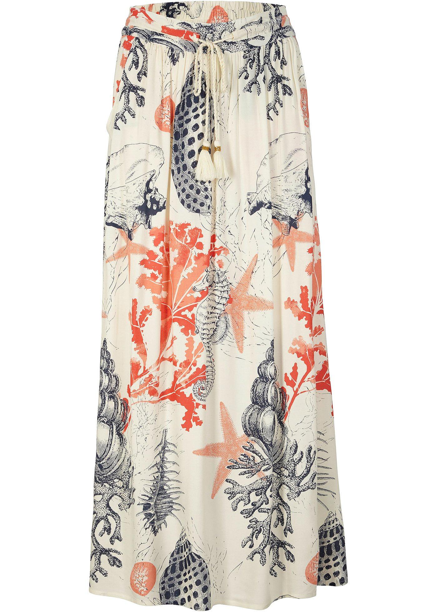 Jupe longue en viscose