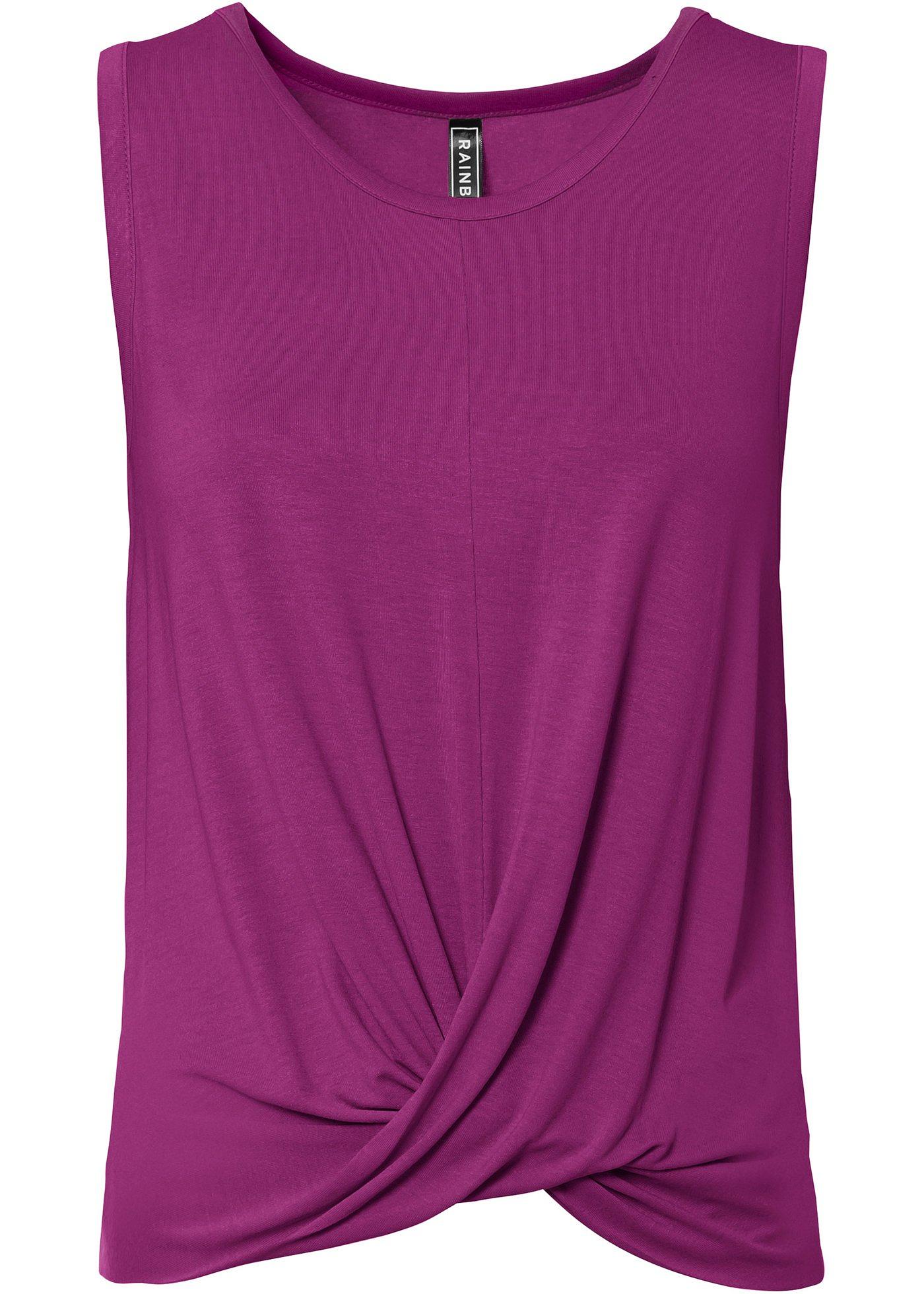 Top avec détail croisé en viscose durable