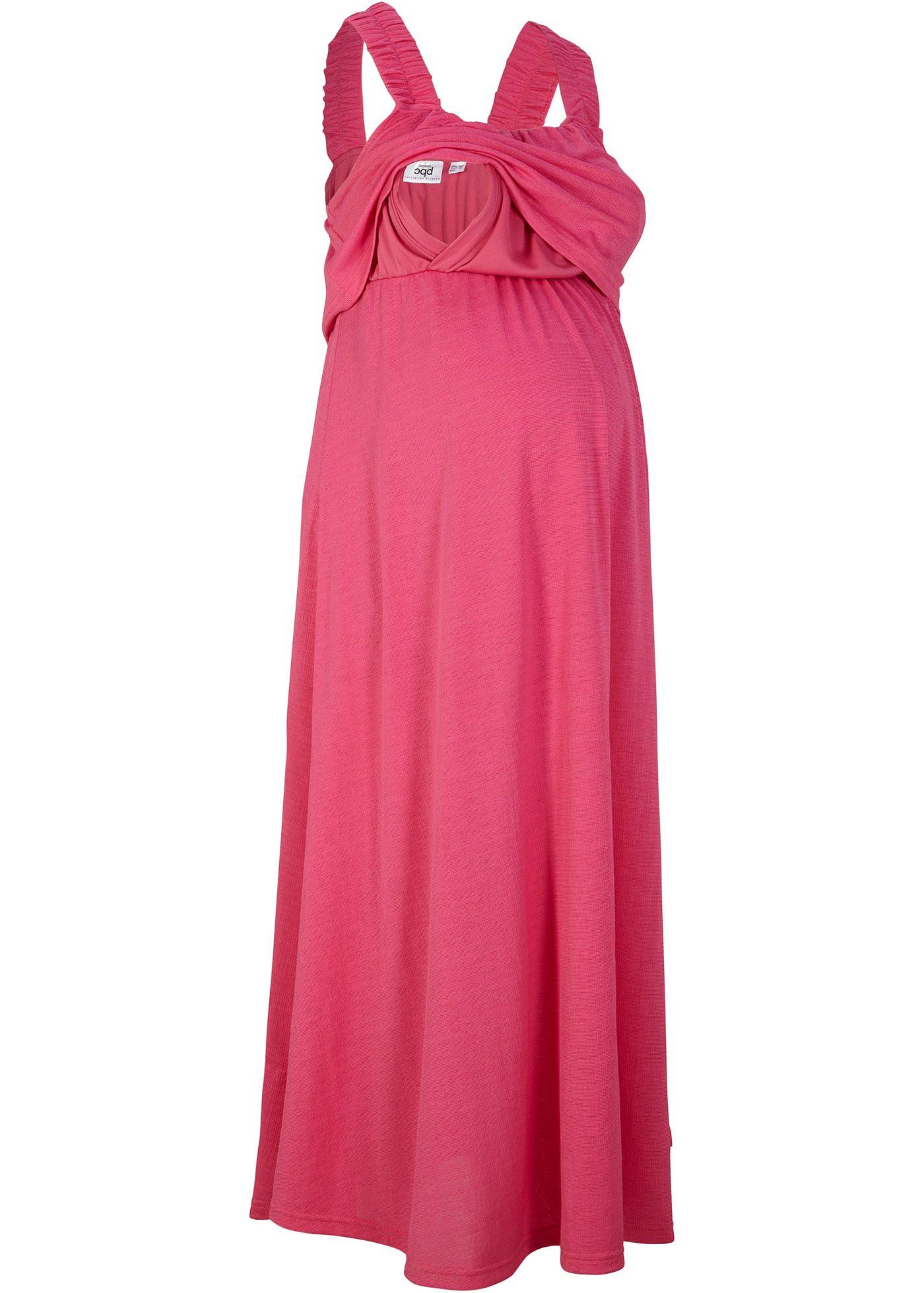 Robe de grossesse en crêpe avec fonction allaitement