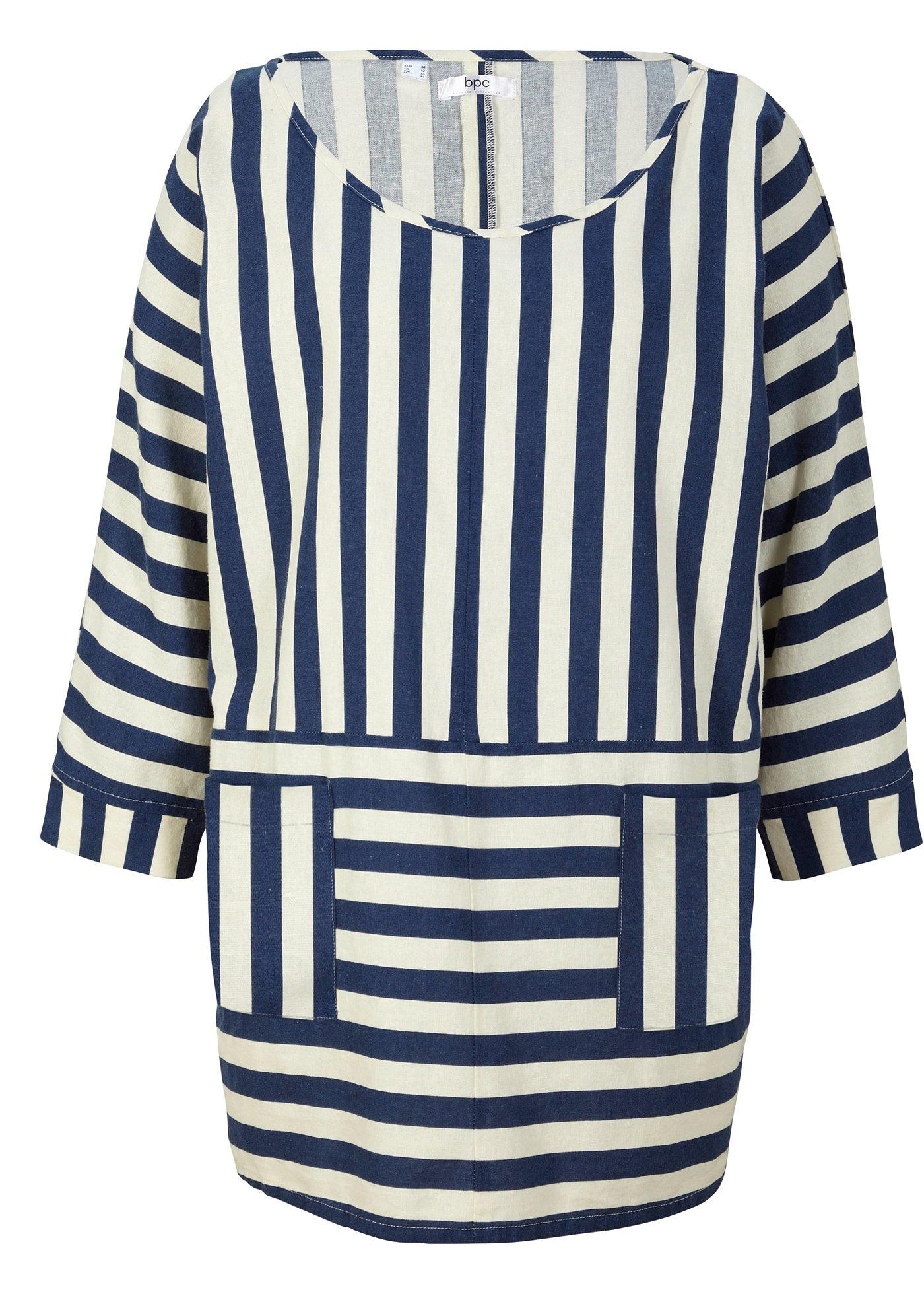 Blouse-tunique en lin majoritaire, oversized