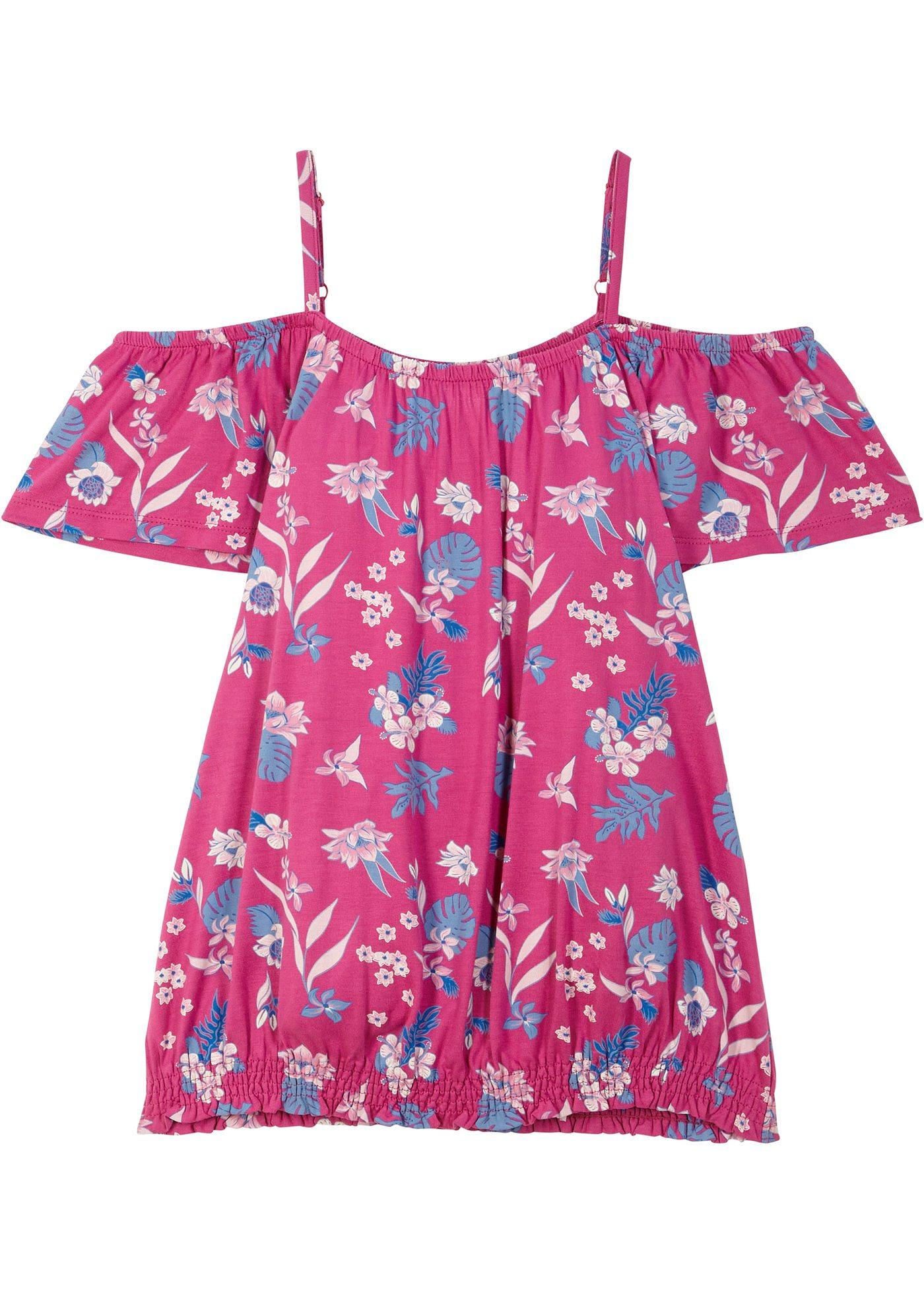 T-shirt fille à épaules découvertes