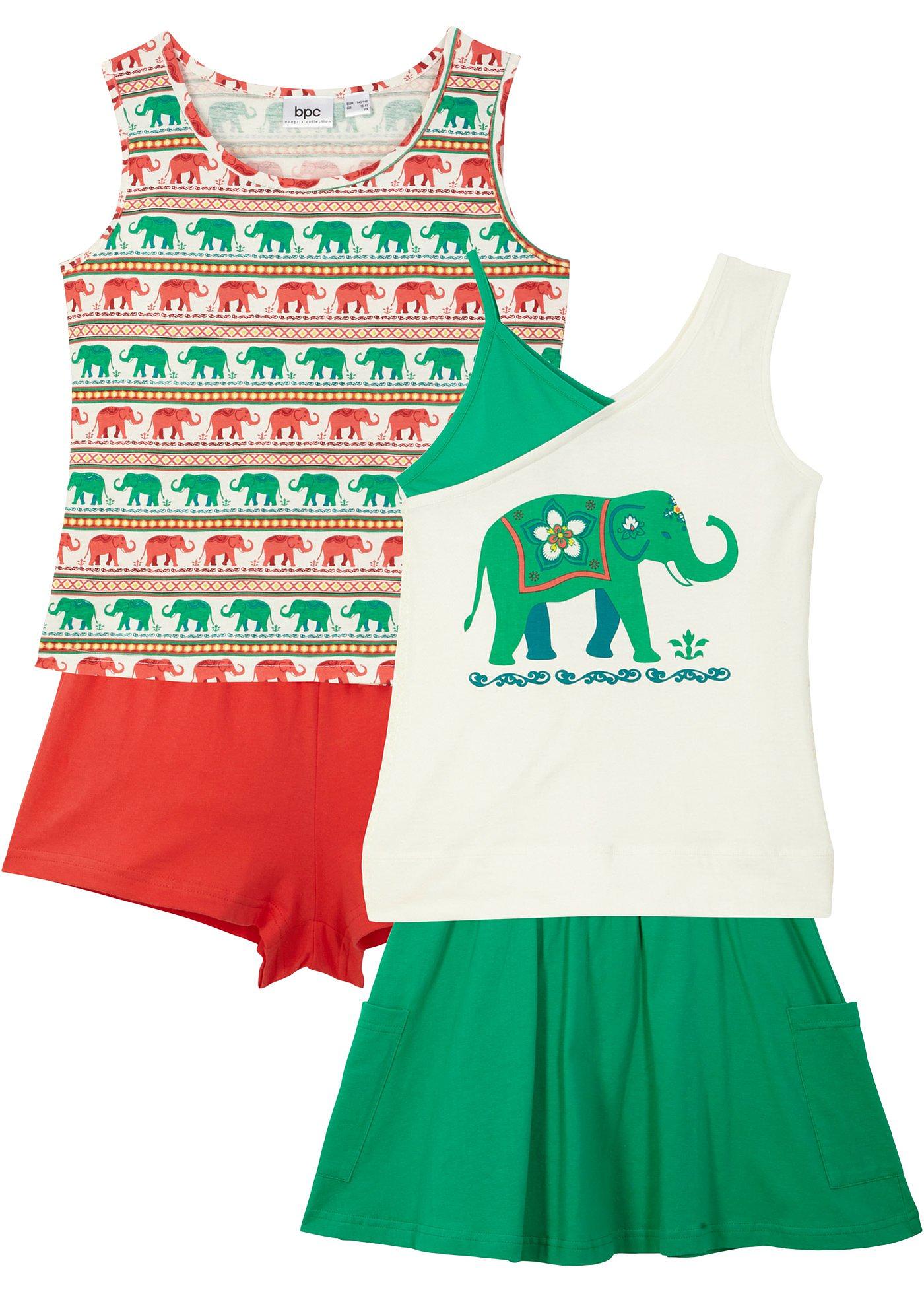 Tenue estivale fille (Ens. 4 pces.)