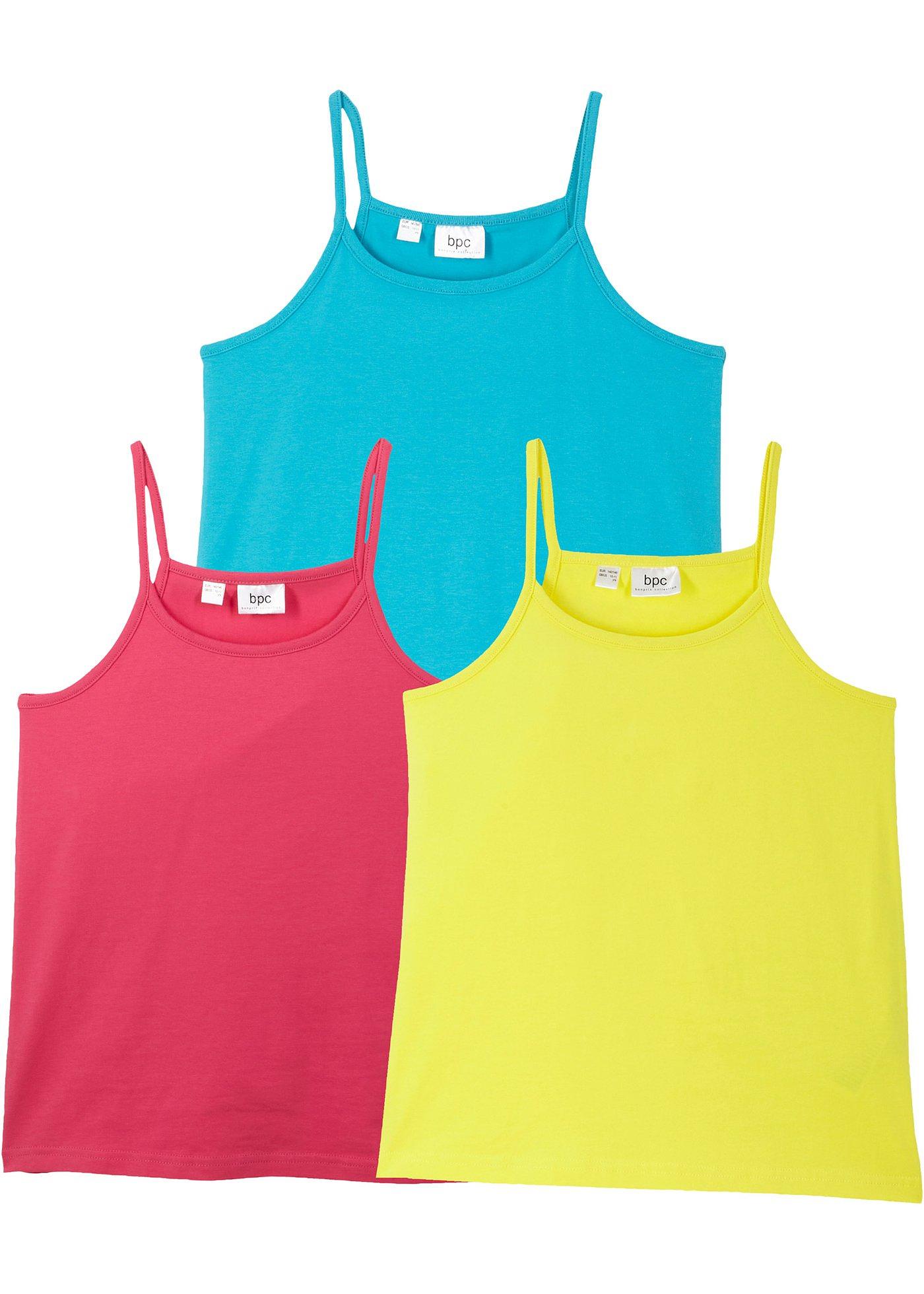 Lot de 3 tops à bretelles spaghetti fille