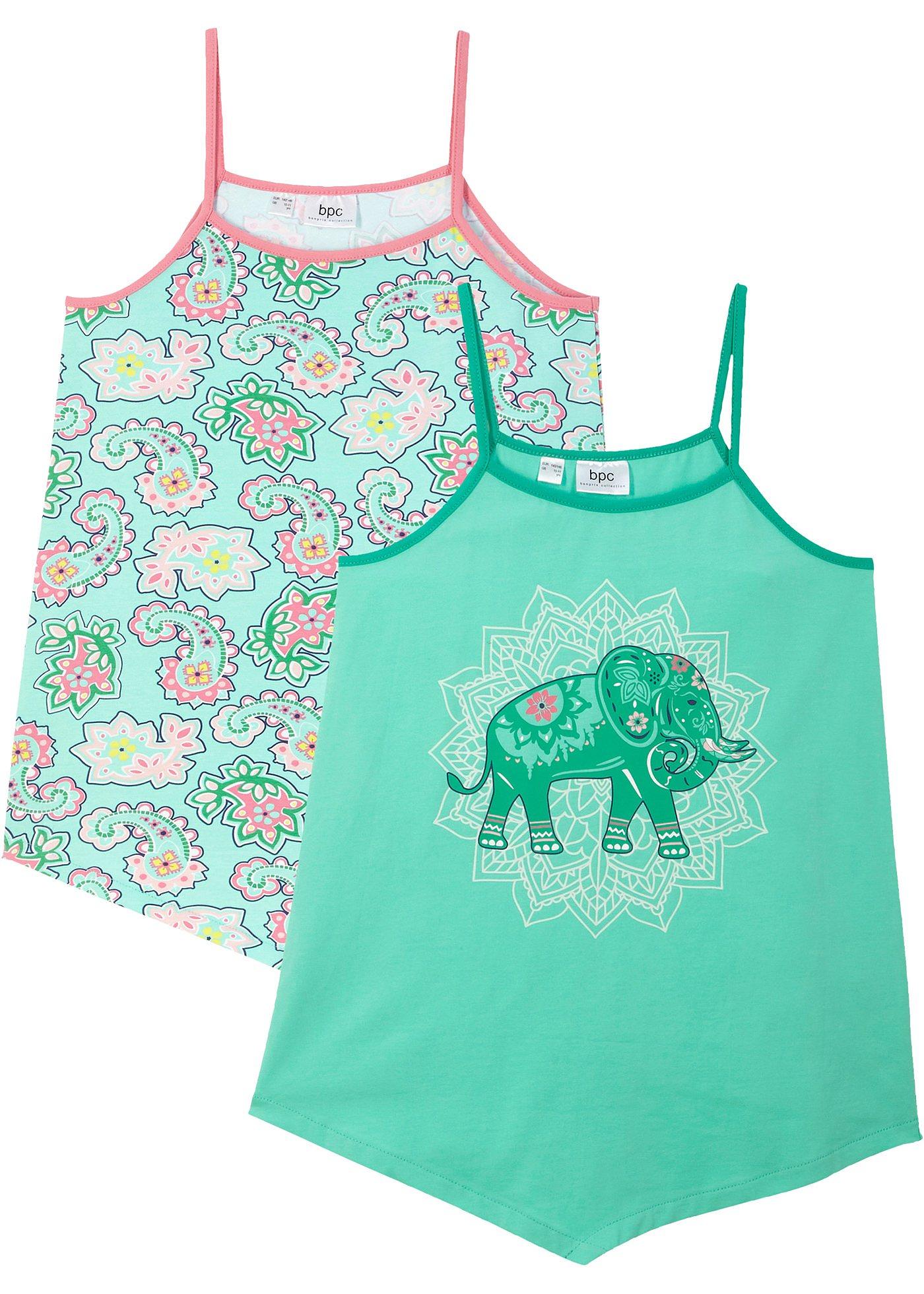 Lot de 2 tops à bretelles spaghetti fille