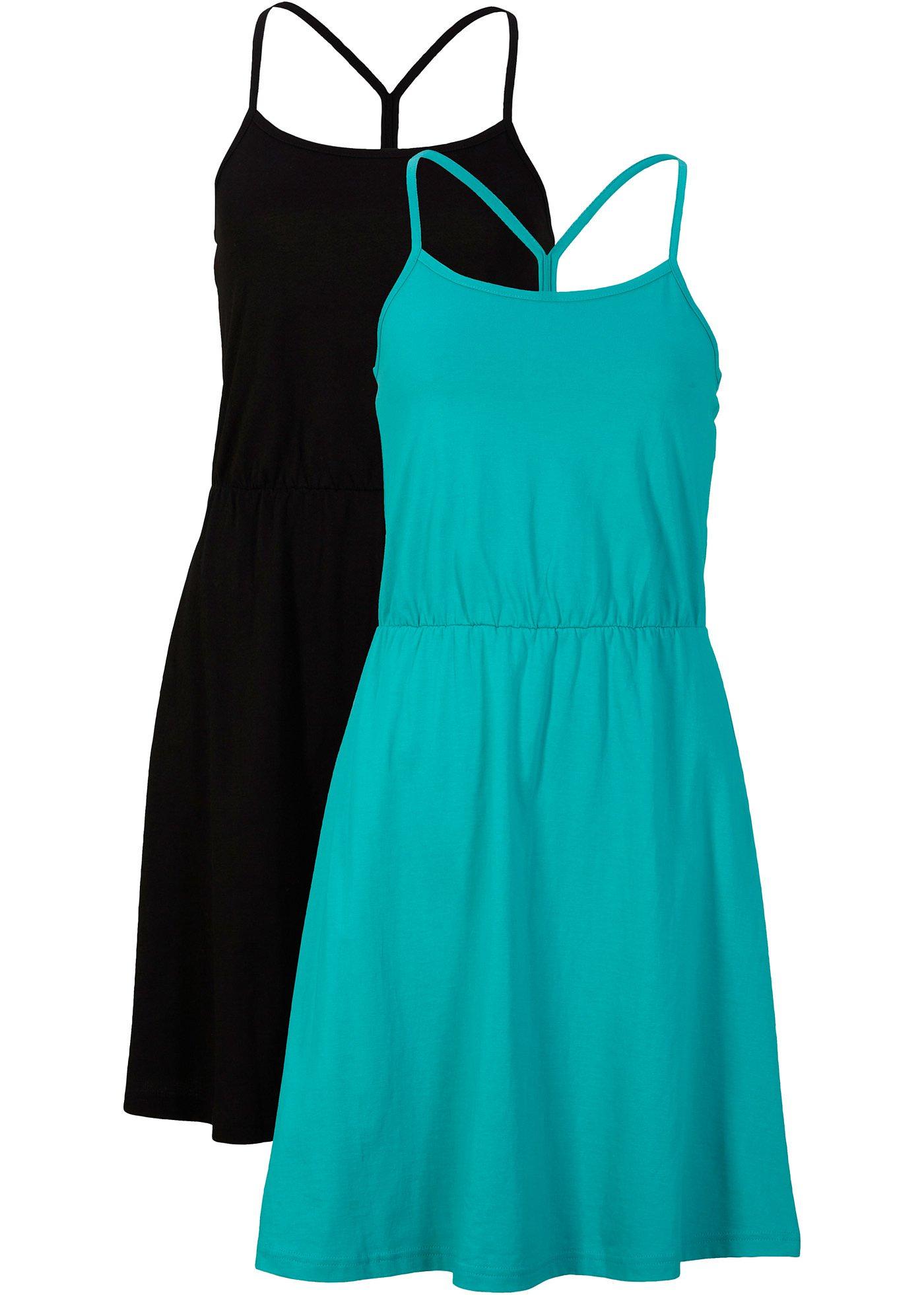 Lot de 2 robes en jersey en coton bio