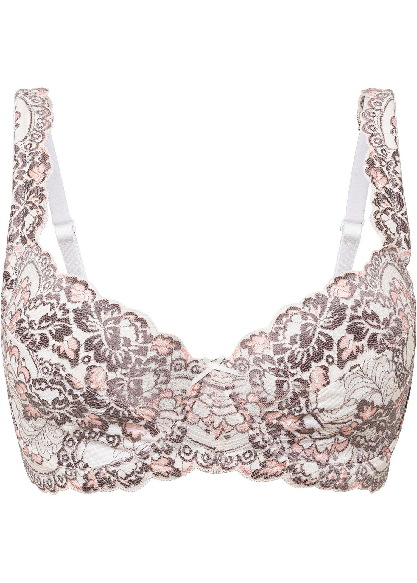 Soutien-gorge à armatures avec dentelle multicolore
