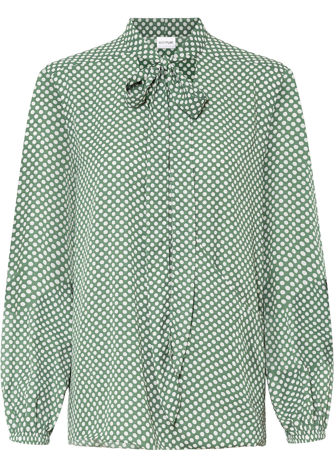 Blouse à lavallière avec effet portefeuille