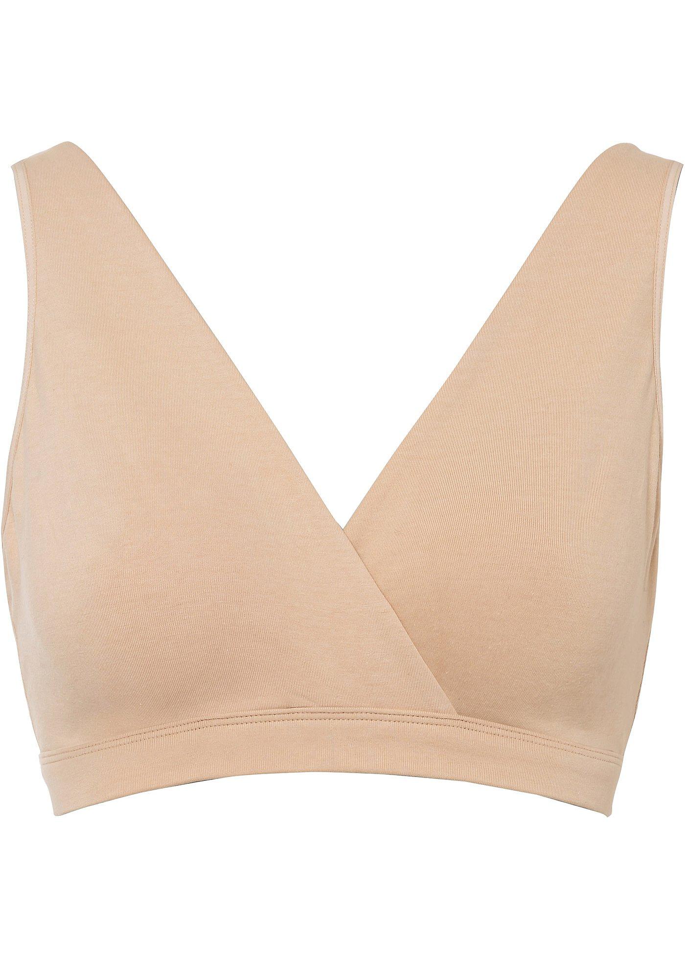 Soutien-gorge d'allaitement sans armatures avec coton