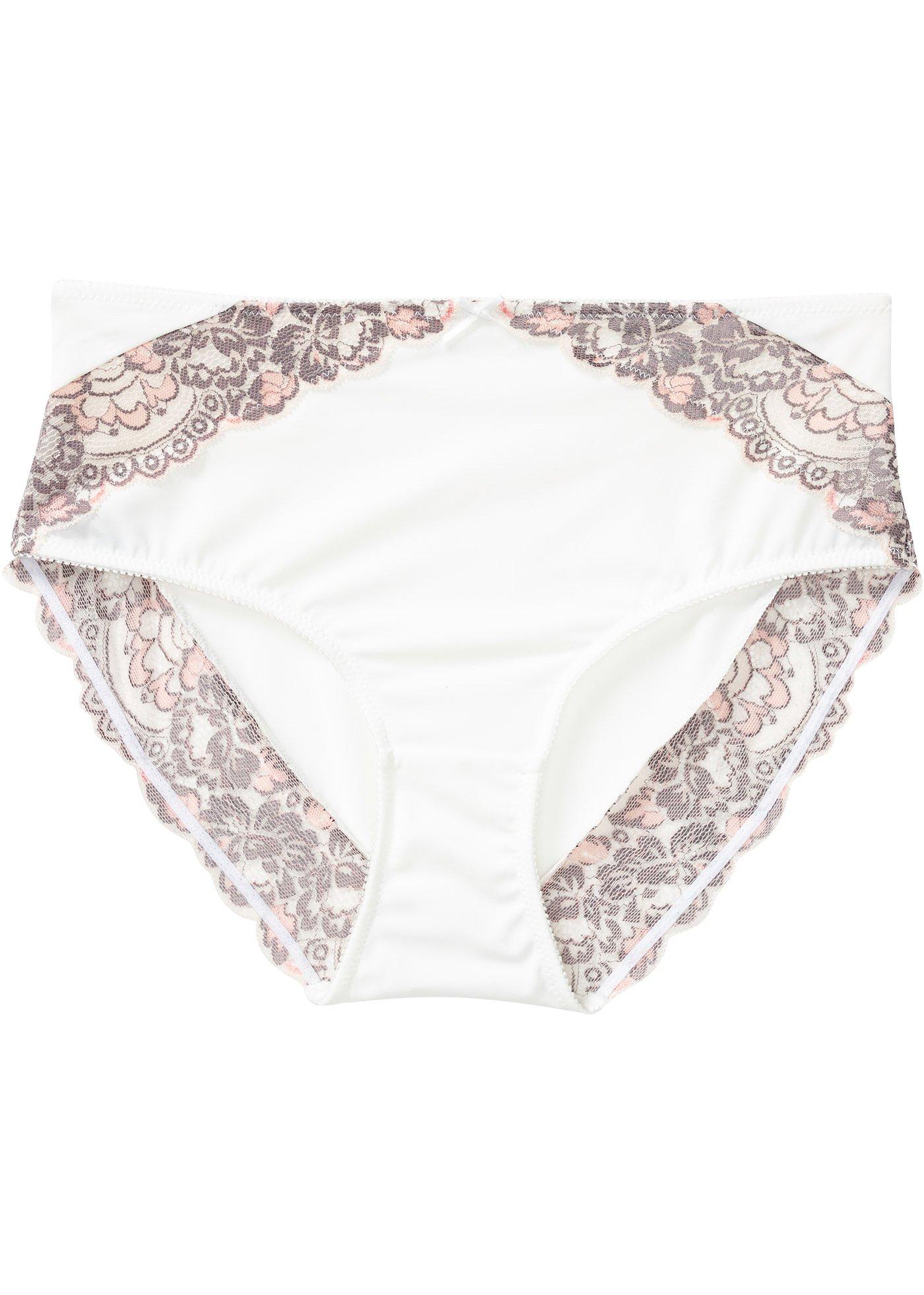 Maxi slip avec dentelle multicolore