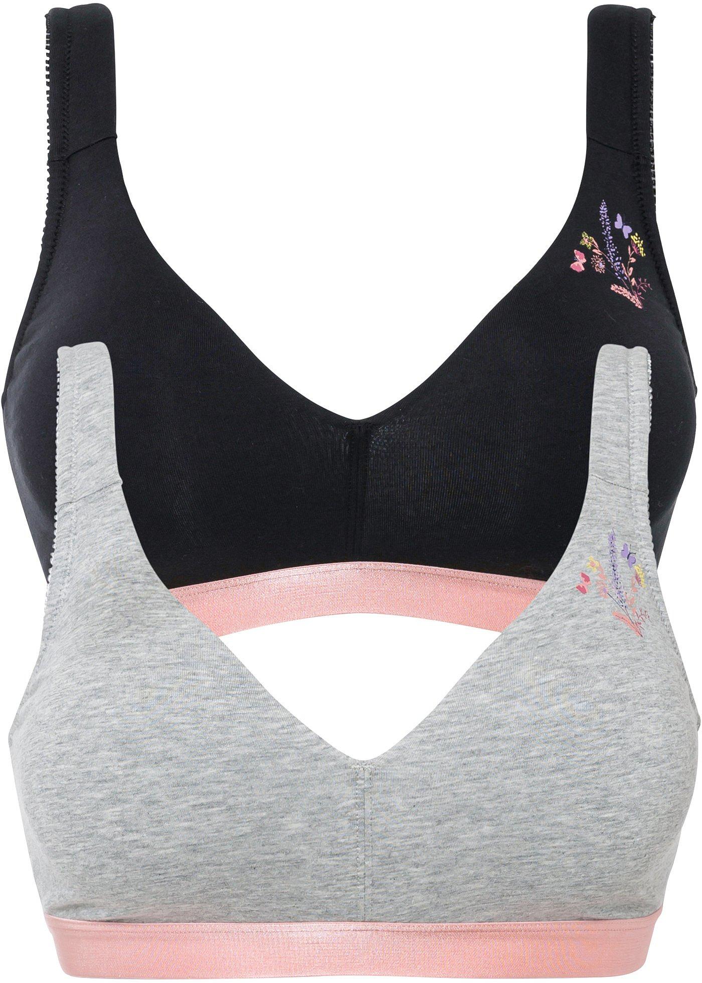 Lot de 2 soutiens-gorge moulés sans armatures avec coton