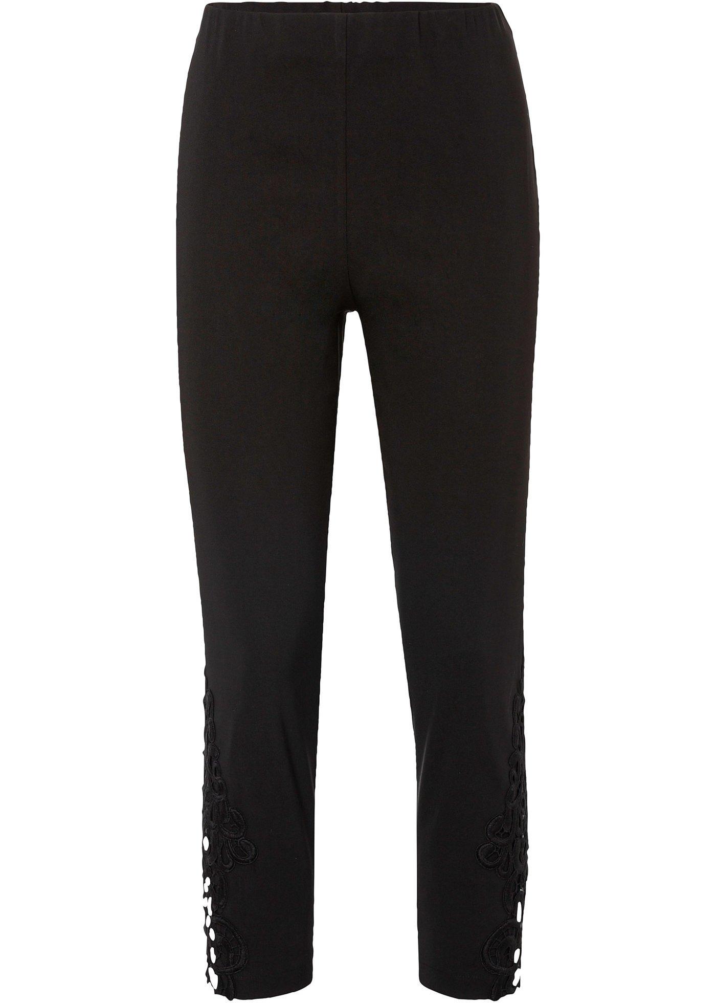 Pantalon 7/8 à dentelle