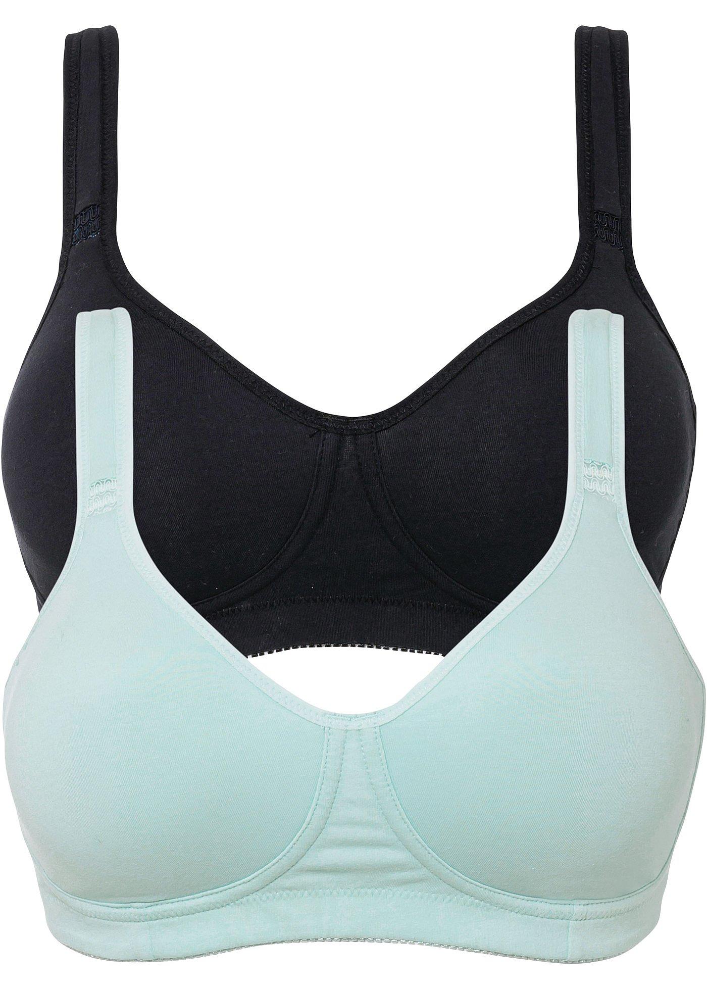 Lot de 2 soutiens-gorge moulés sans armatures avec coton