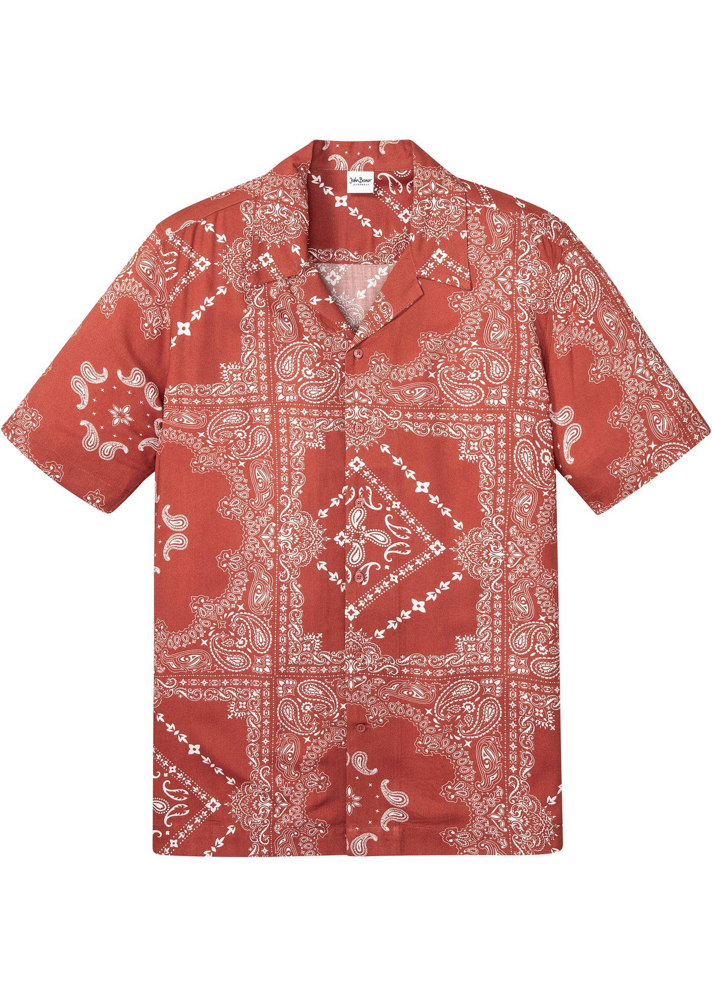 Chemise manches courtes en viscose durable