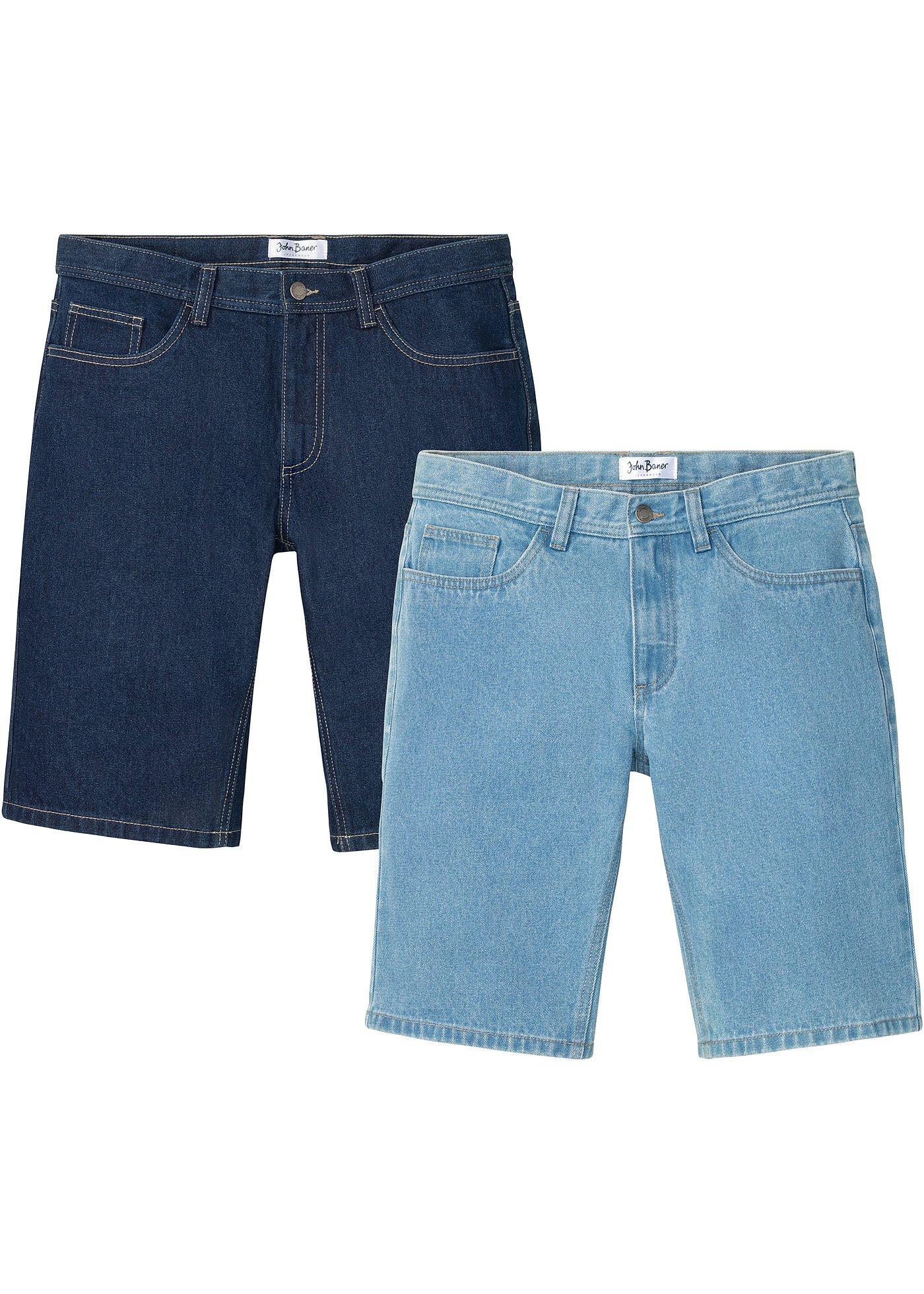 Lot de 2 bermudas en jean, Regular Fit