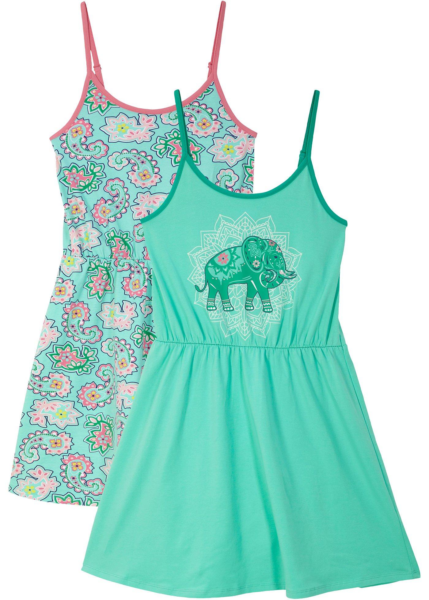 Lot de 2 robes en jersey fille