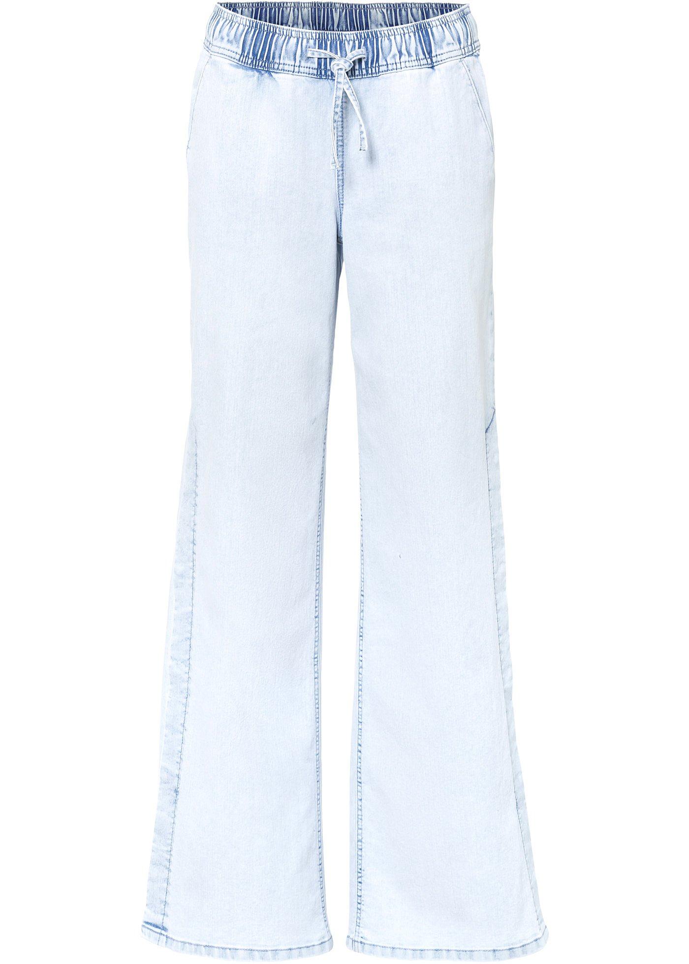 Jean ample avec détail bouton