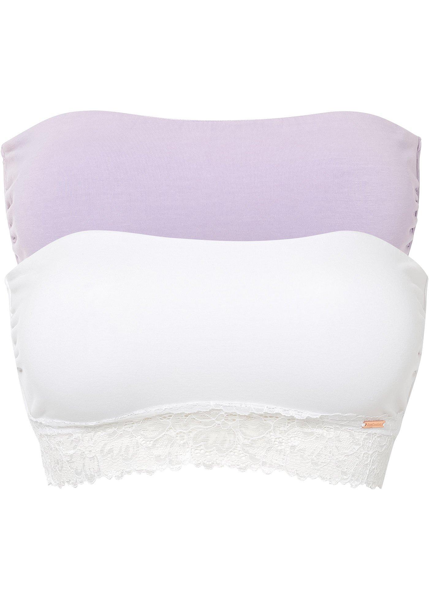 Image de Lot de 2 soutiens-gorge bandeau Feel Comfort avec coton