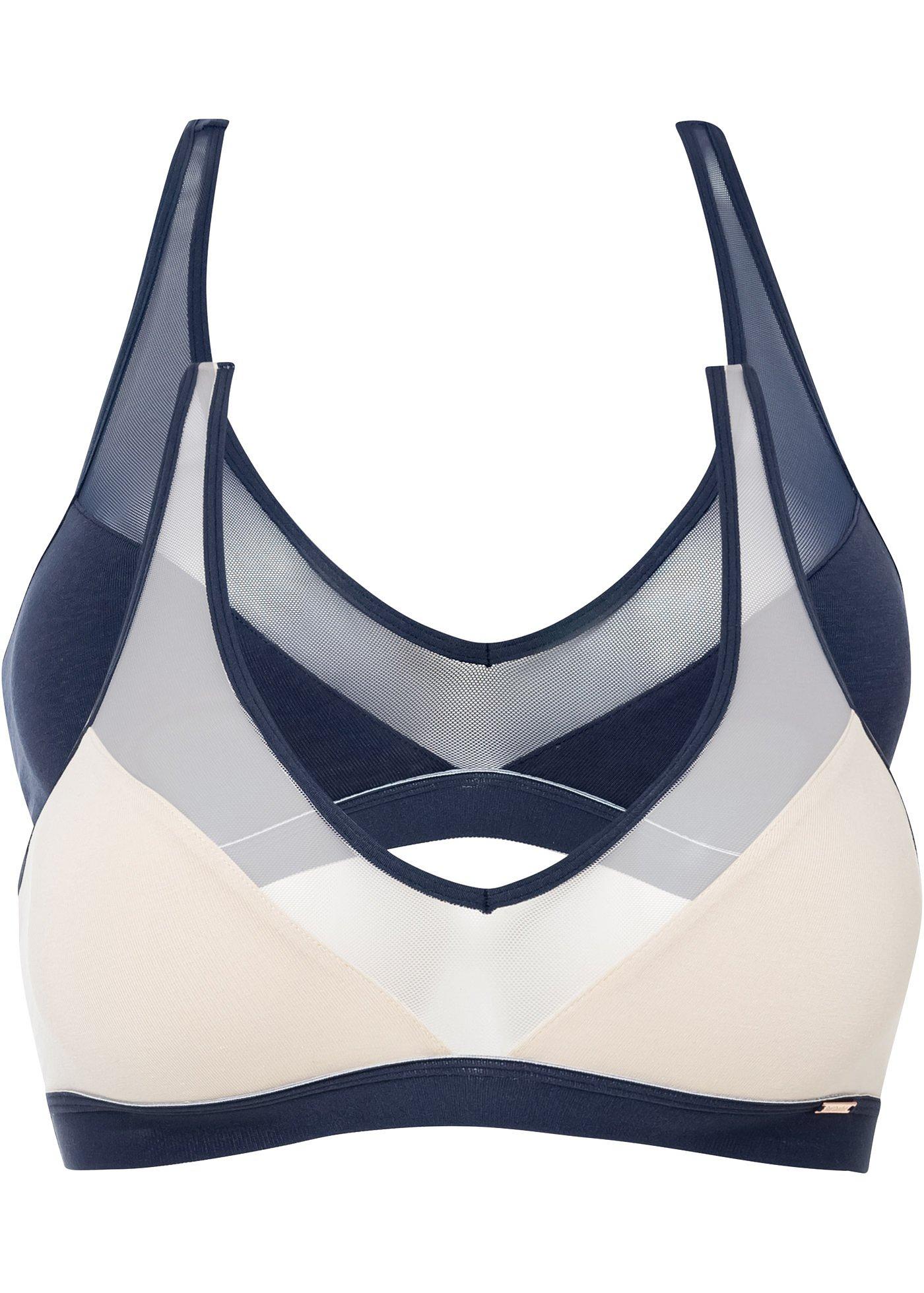 Lot de 2 brassières dos nageur Feel Comfort avec coton bio