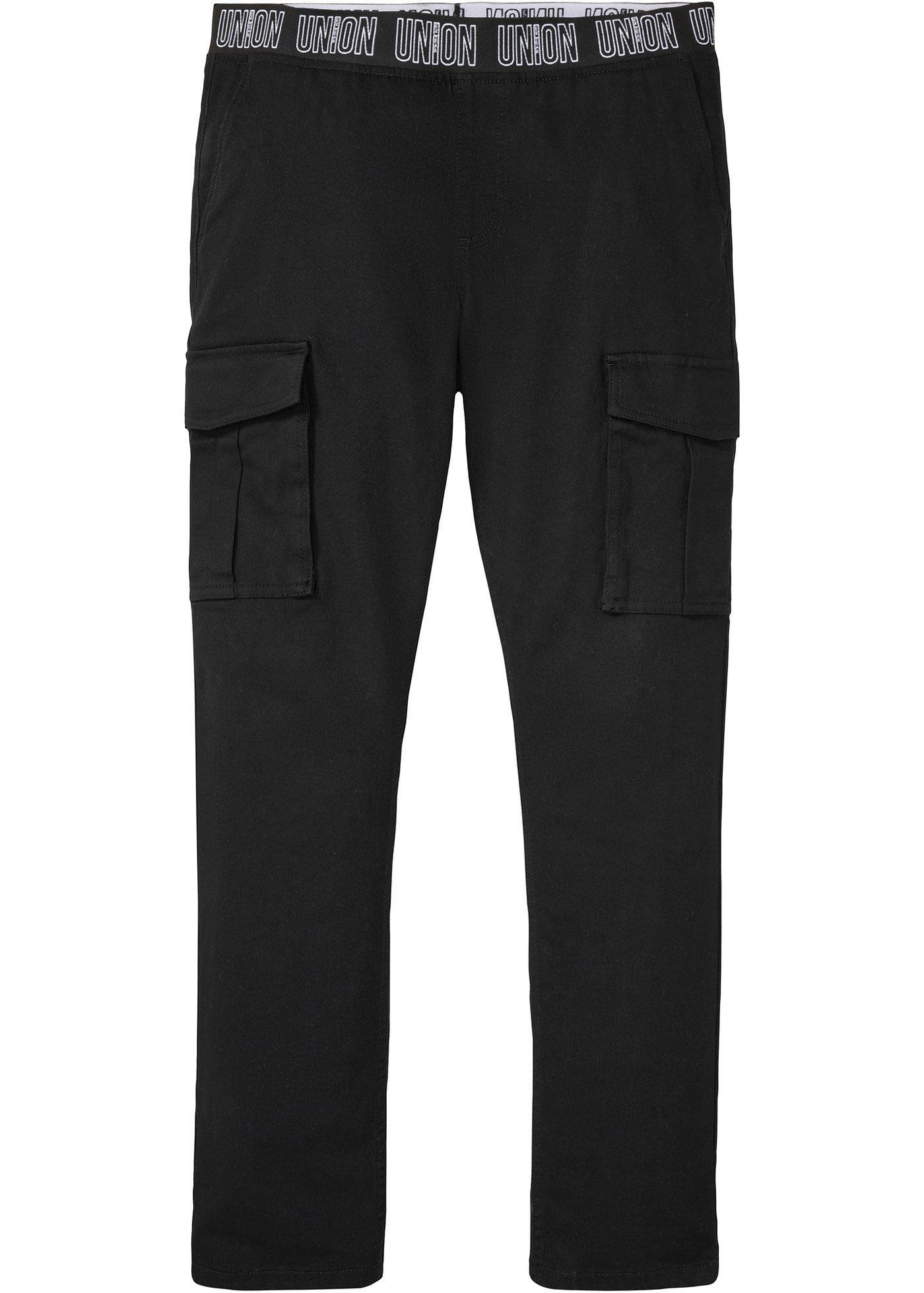 Pantalon taille extensible Slim Fit avec poches cargo, Straight
