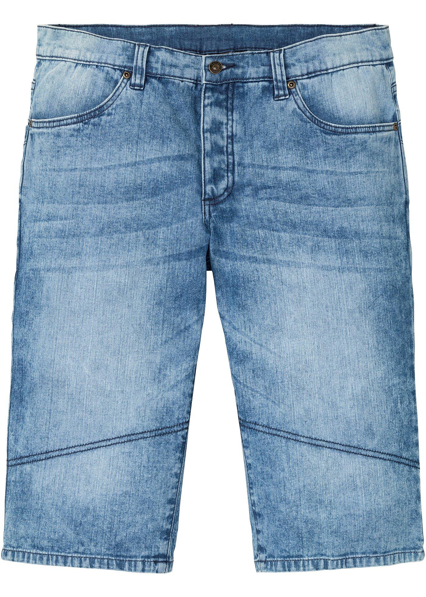 Bermuda en jean extensible, Regular Fit