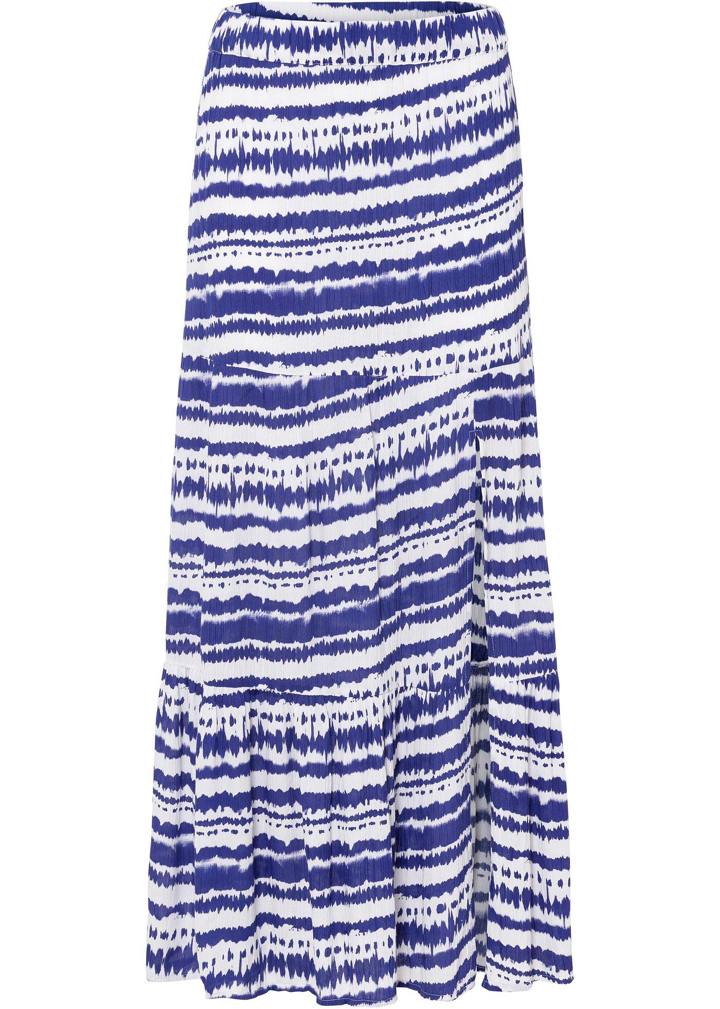 Jupe longue tissée avec fente