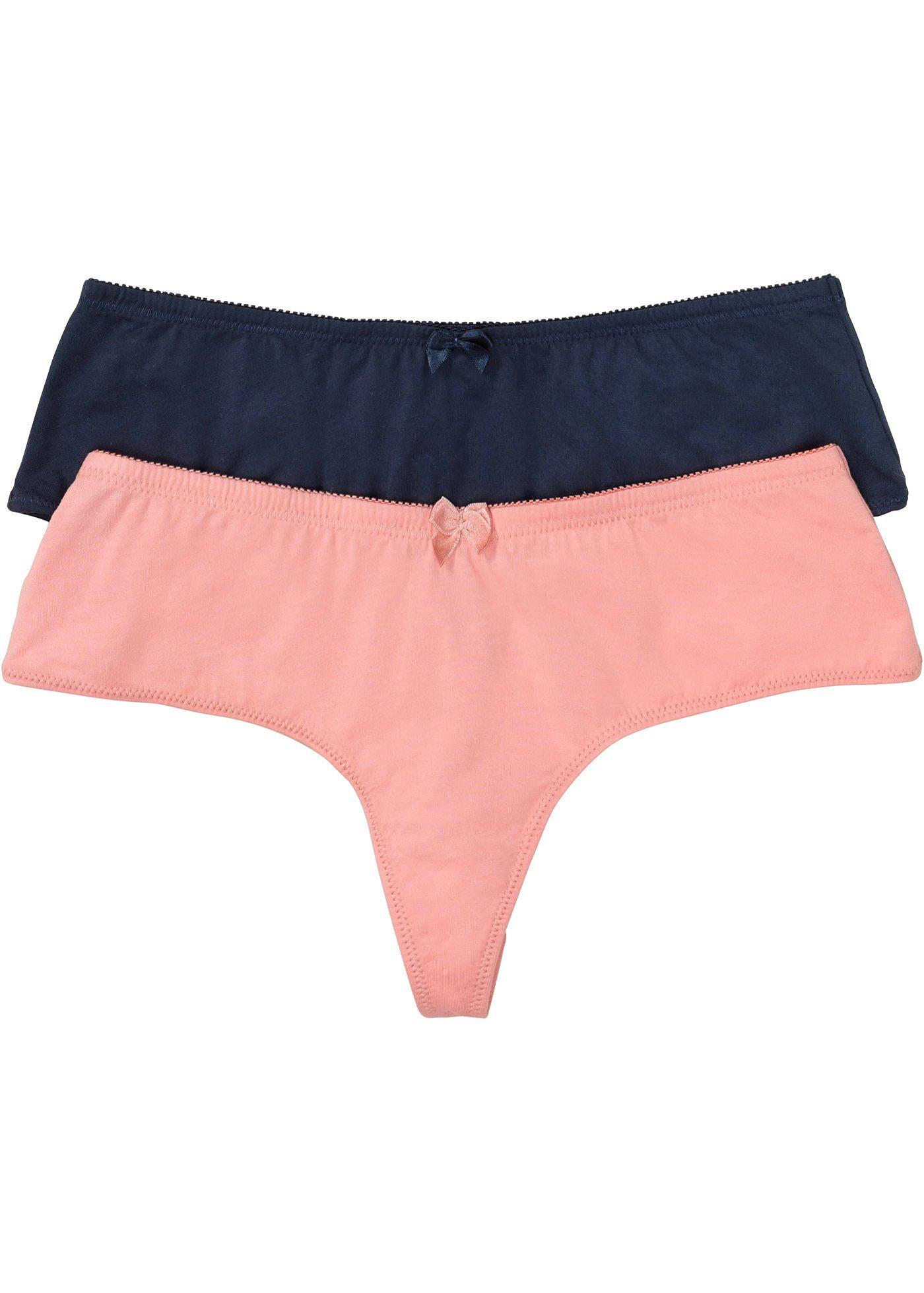 Lot de 2 shorties-string avec coton