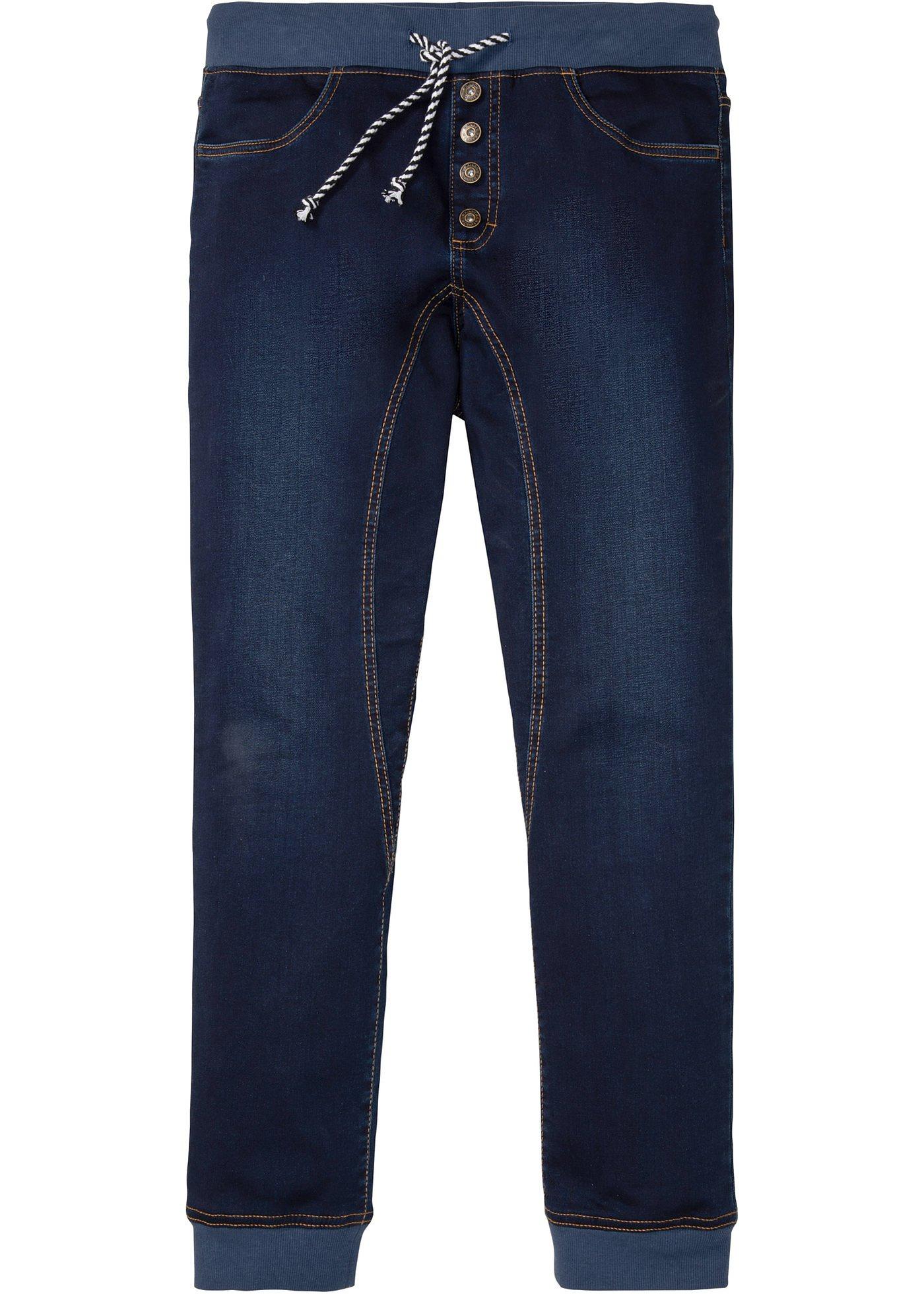 Jean à taille extensible aspect sweat, Slim Fit