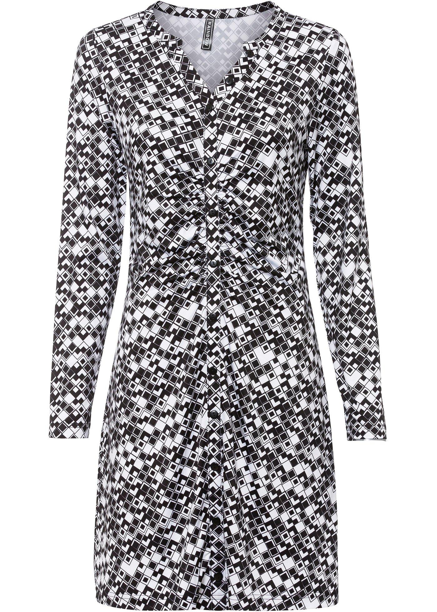 Robe en jersey à boutons