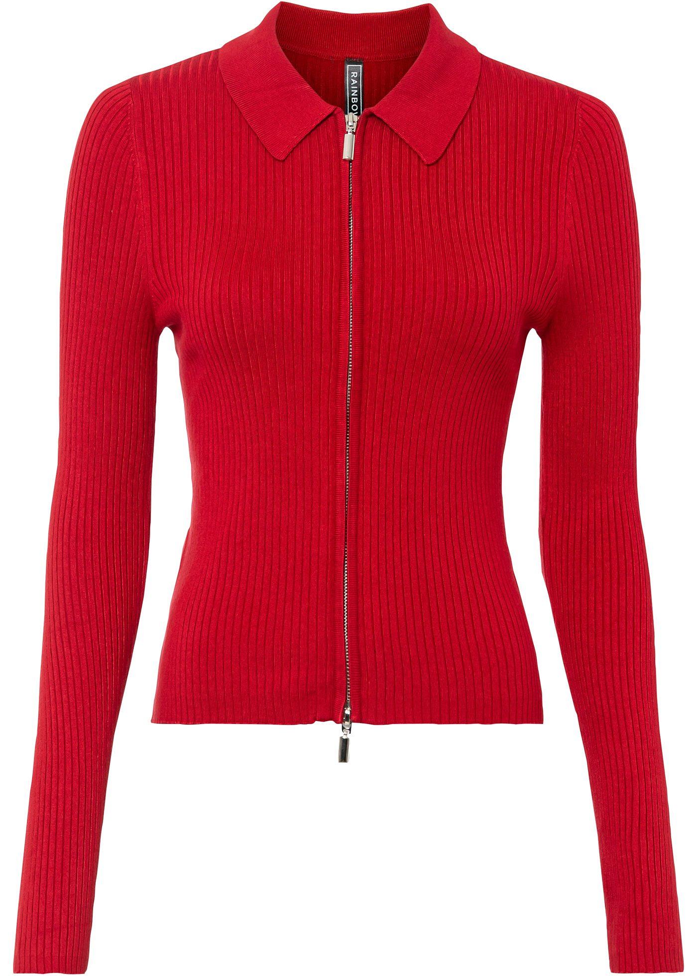 Gilet en maille côtelé avec viscose durable