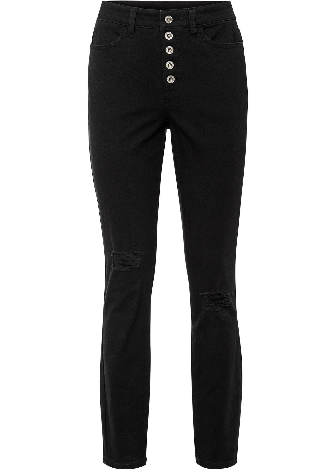 Pantalon extensible, taille haute