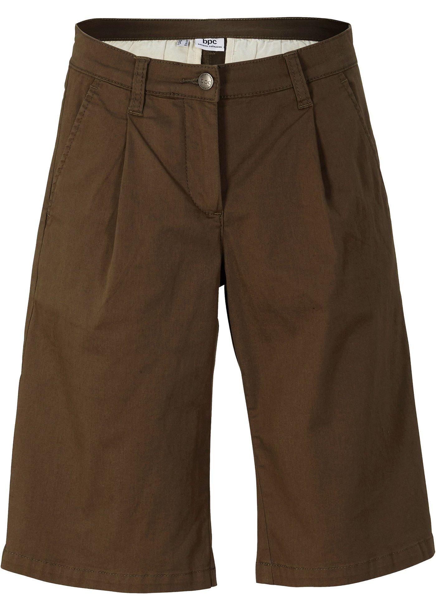 Bermuda large avec plis repassés