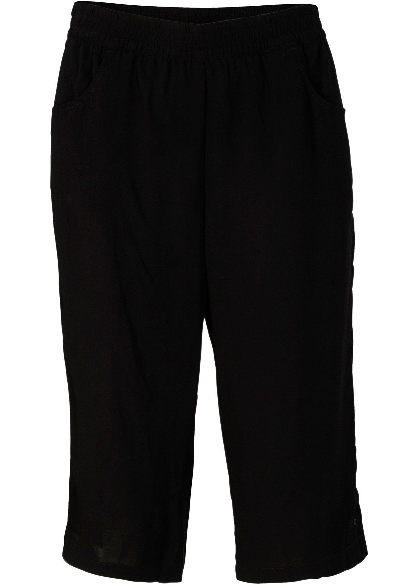 Bermuda large en viscose avec taille confortable