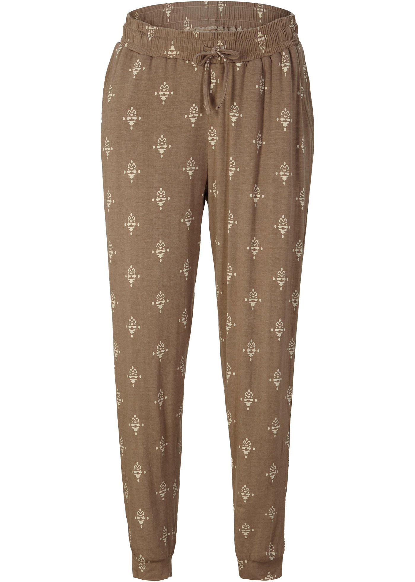 Pantalon en jersey en viscose durable, imprimé