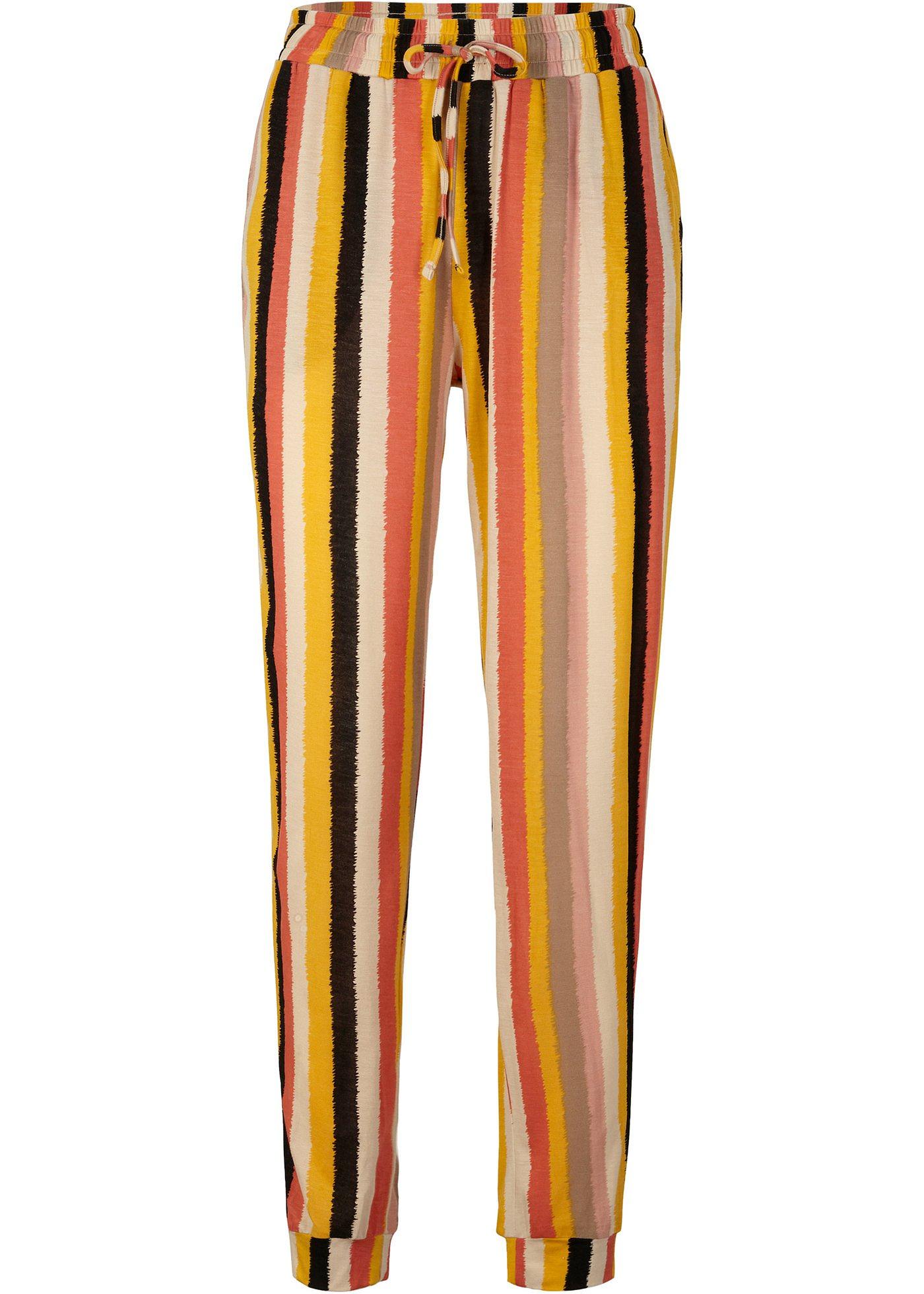 Pantalon en jersey en viscose durable, imprimé