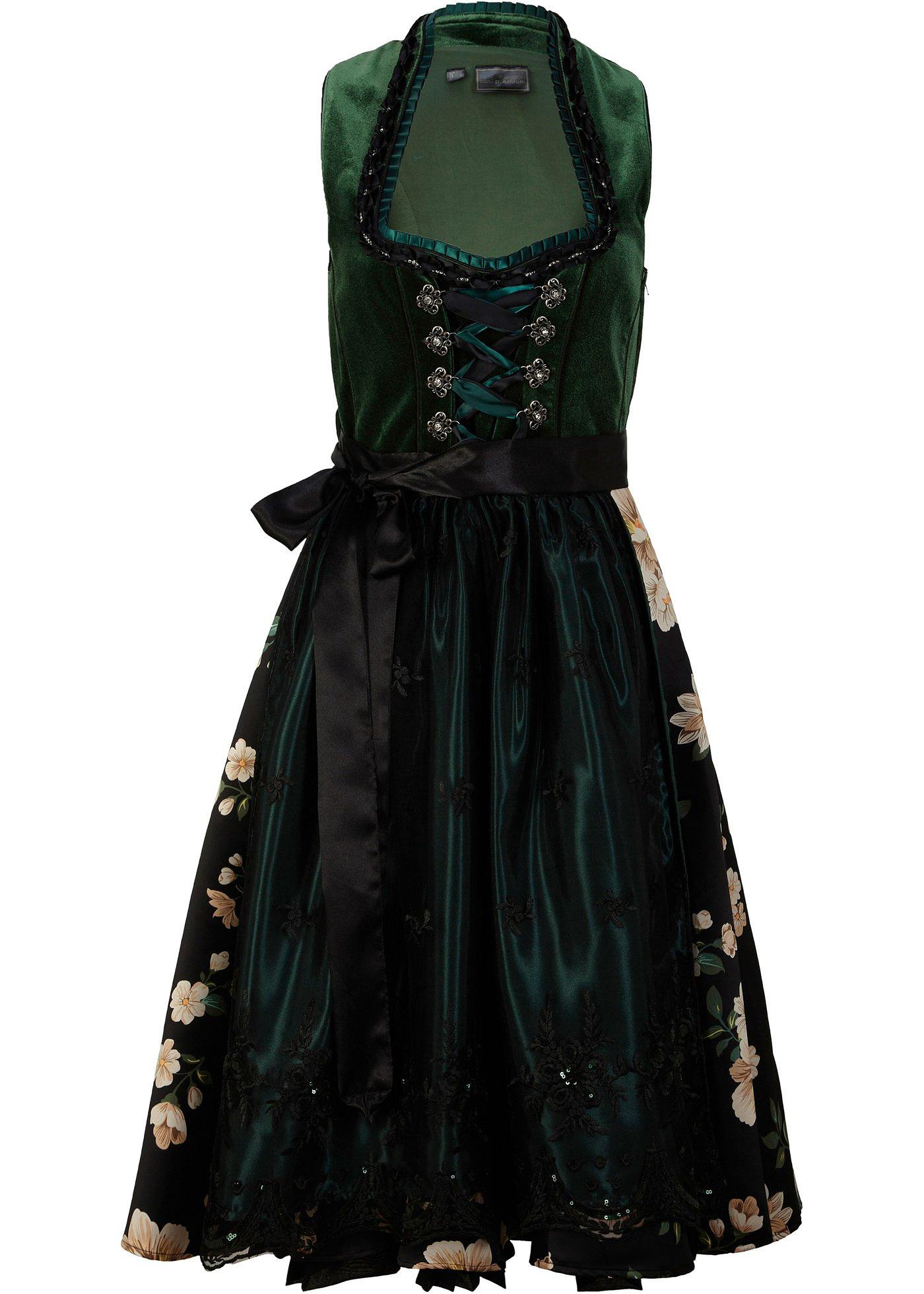 Image de Dirndl avec jupe imprimée et velours (Ens. 2 pces.)