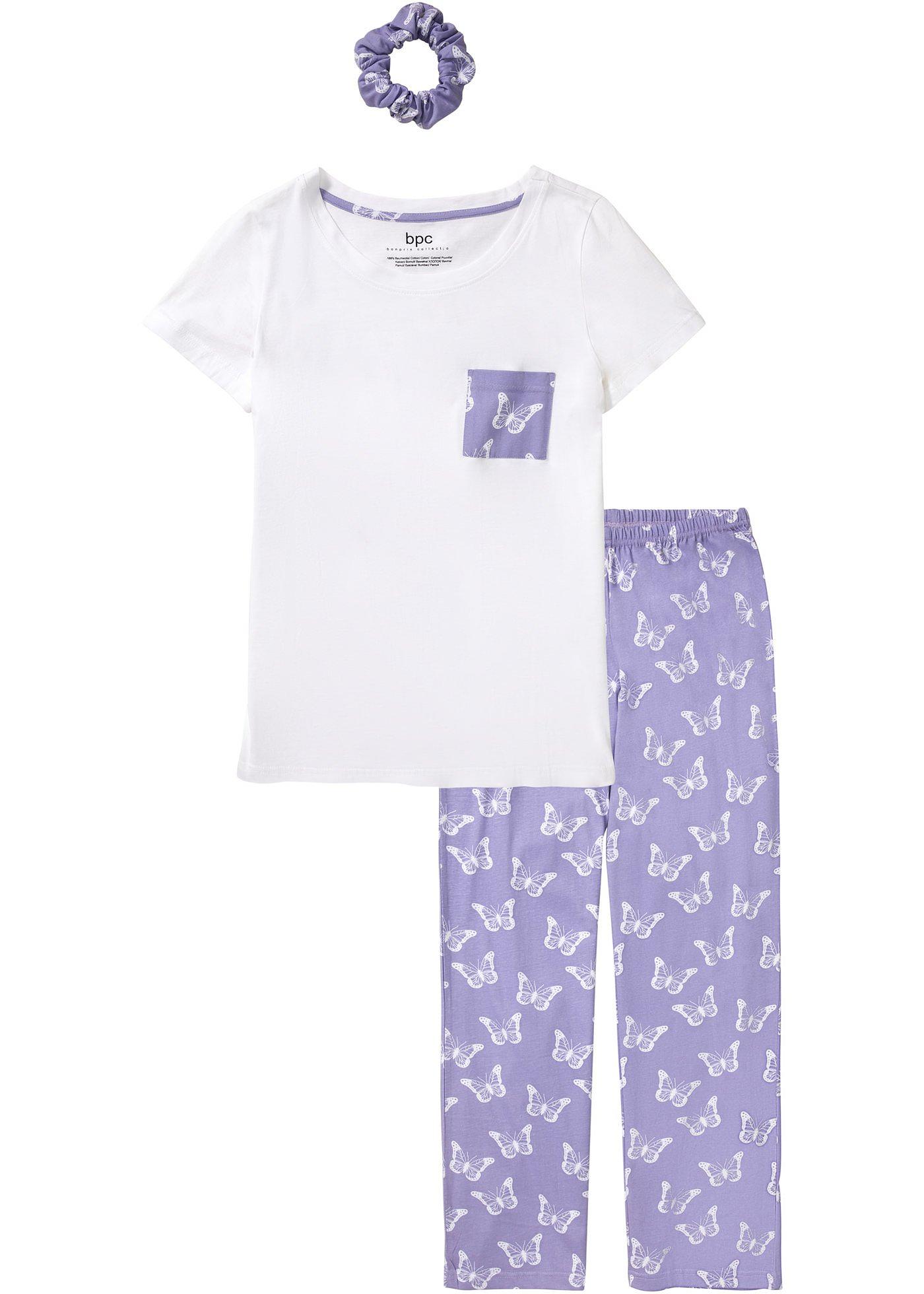 Pyjama avec chouchou pour cheveux