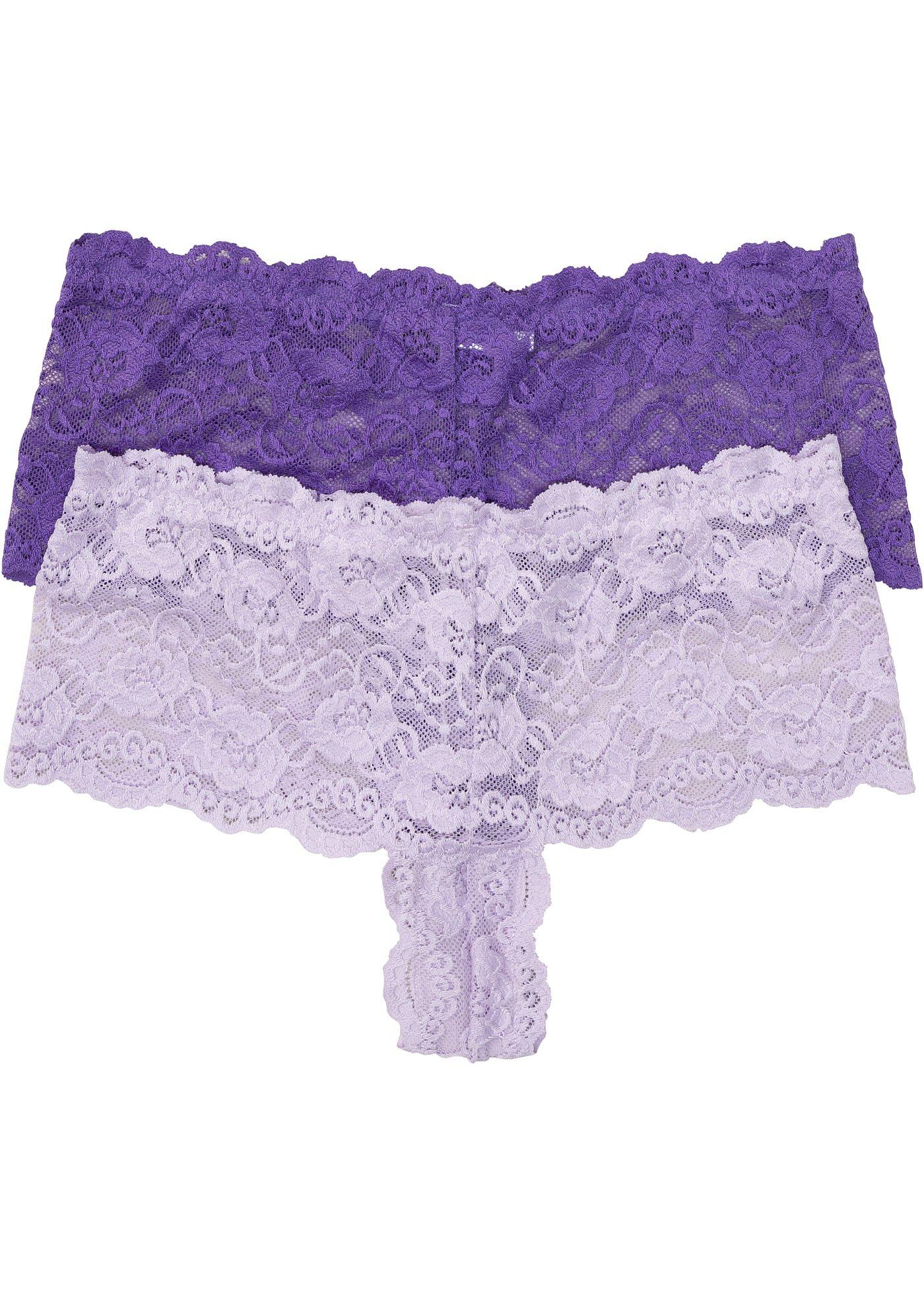 Lot de 2 shorties à dentelle