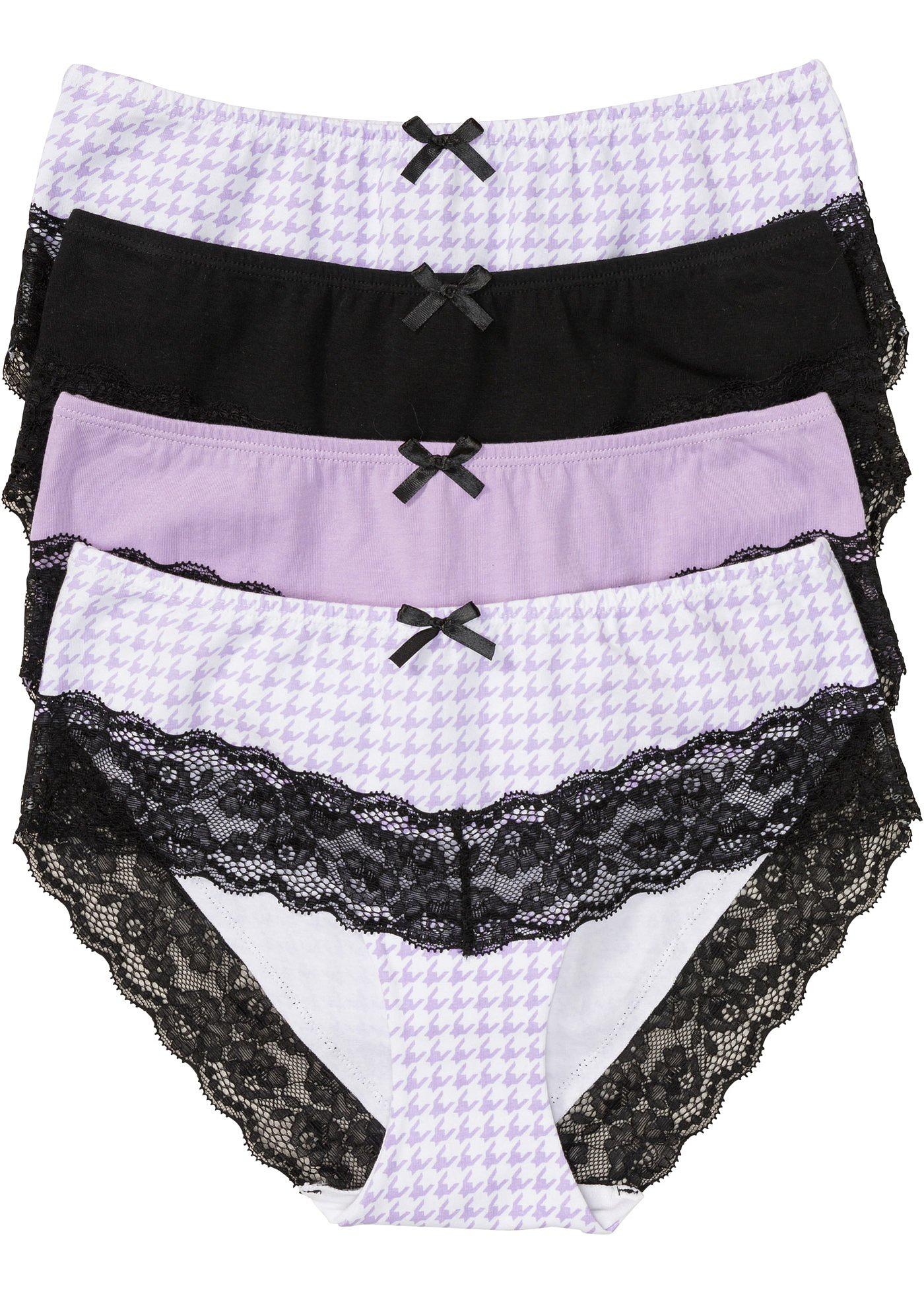 Lot de 4 culottes à dentelle