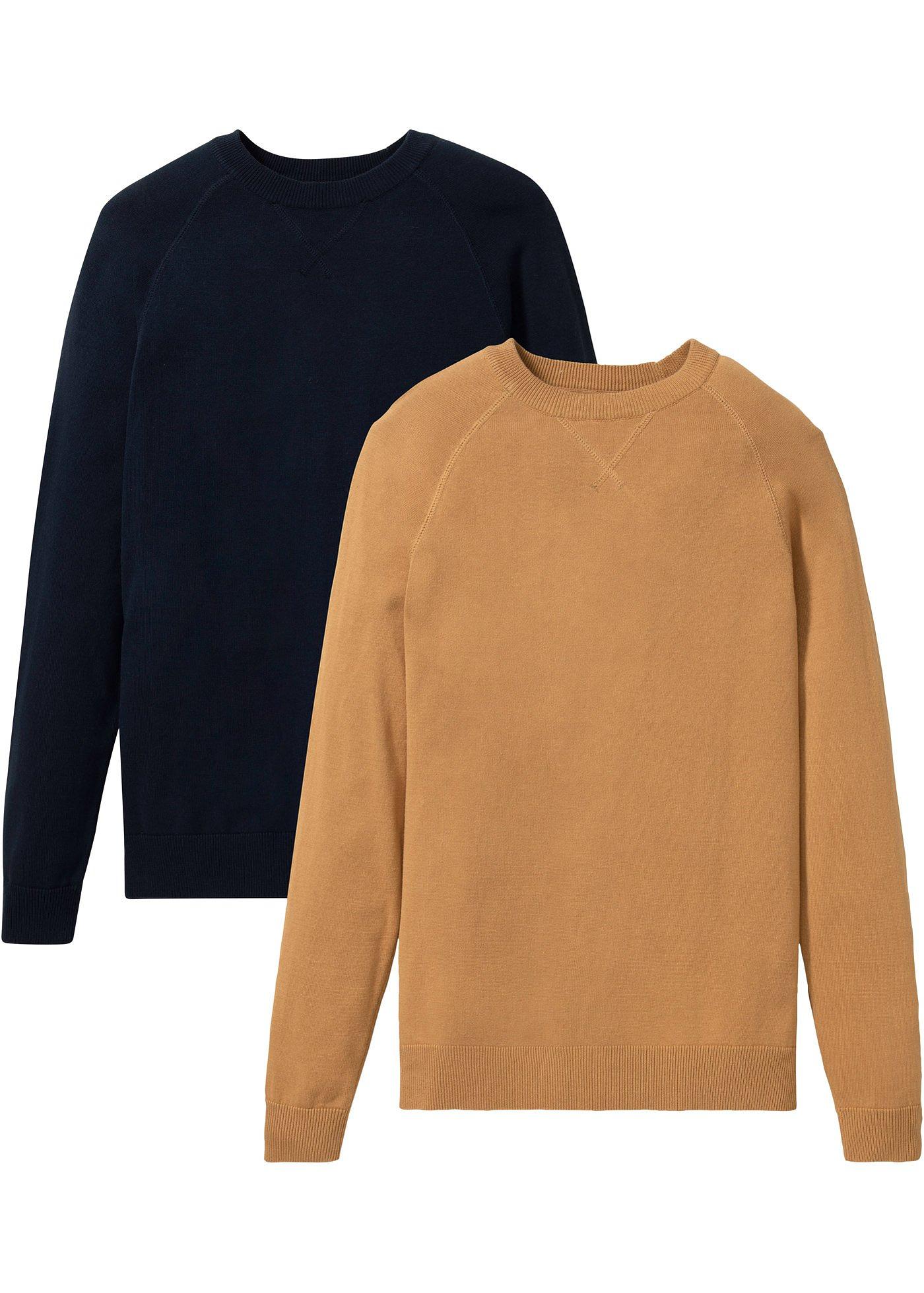 Lot de 2 pulls naturels en coton