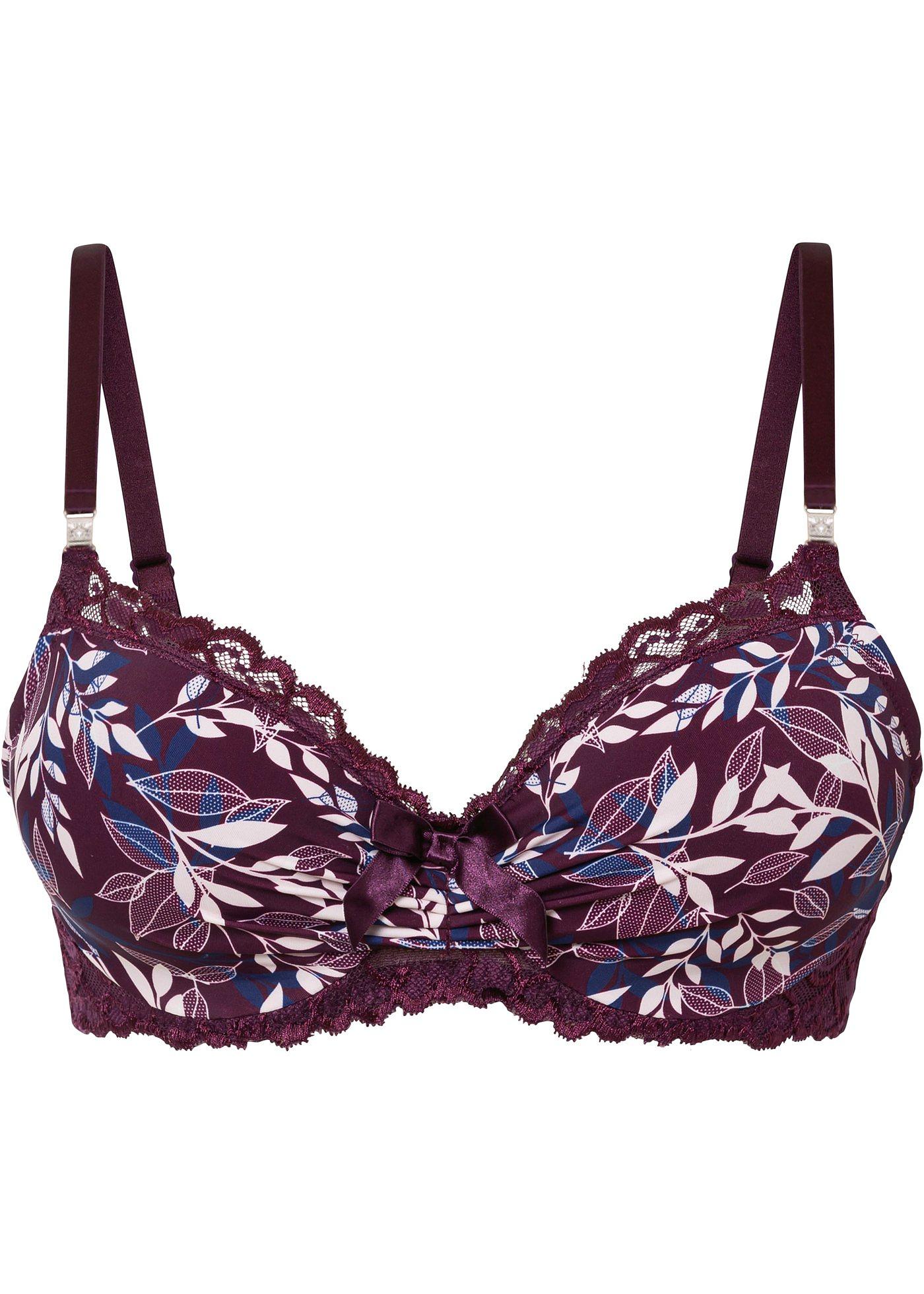 Soutien-gorge à coques avec imprimé floral
