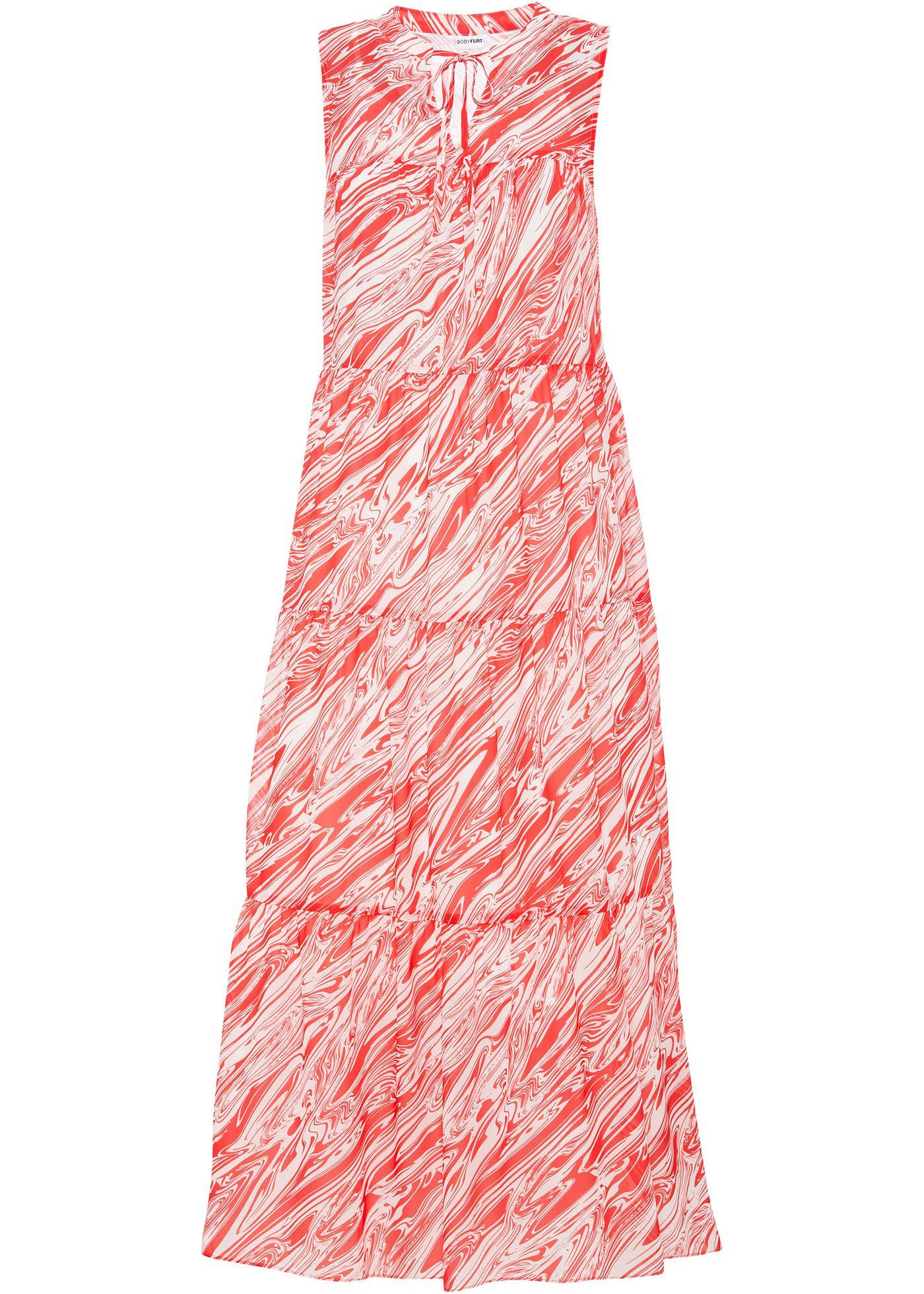 Robe longue en chiffon