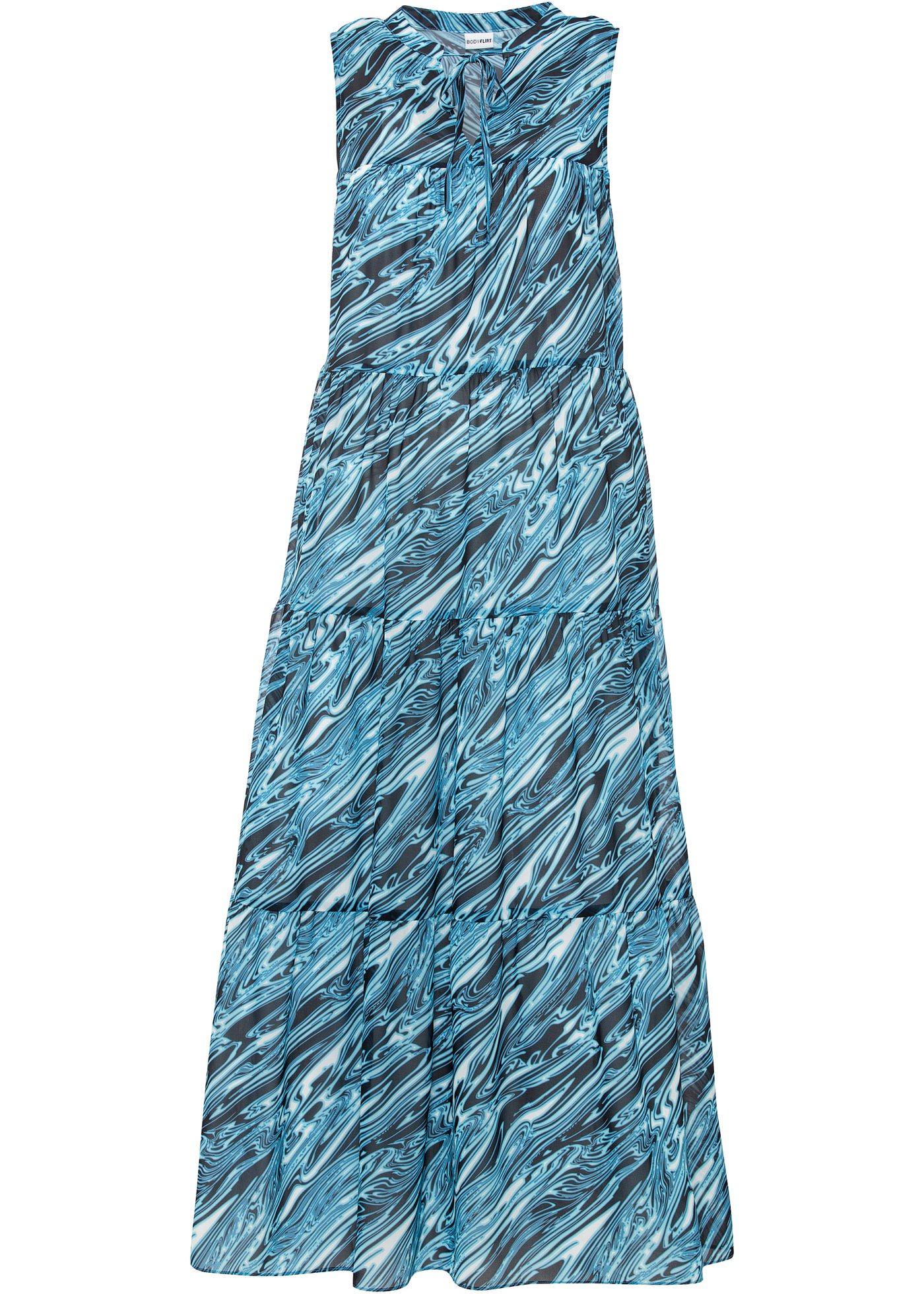 Robe longue en chiffon