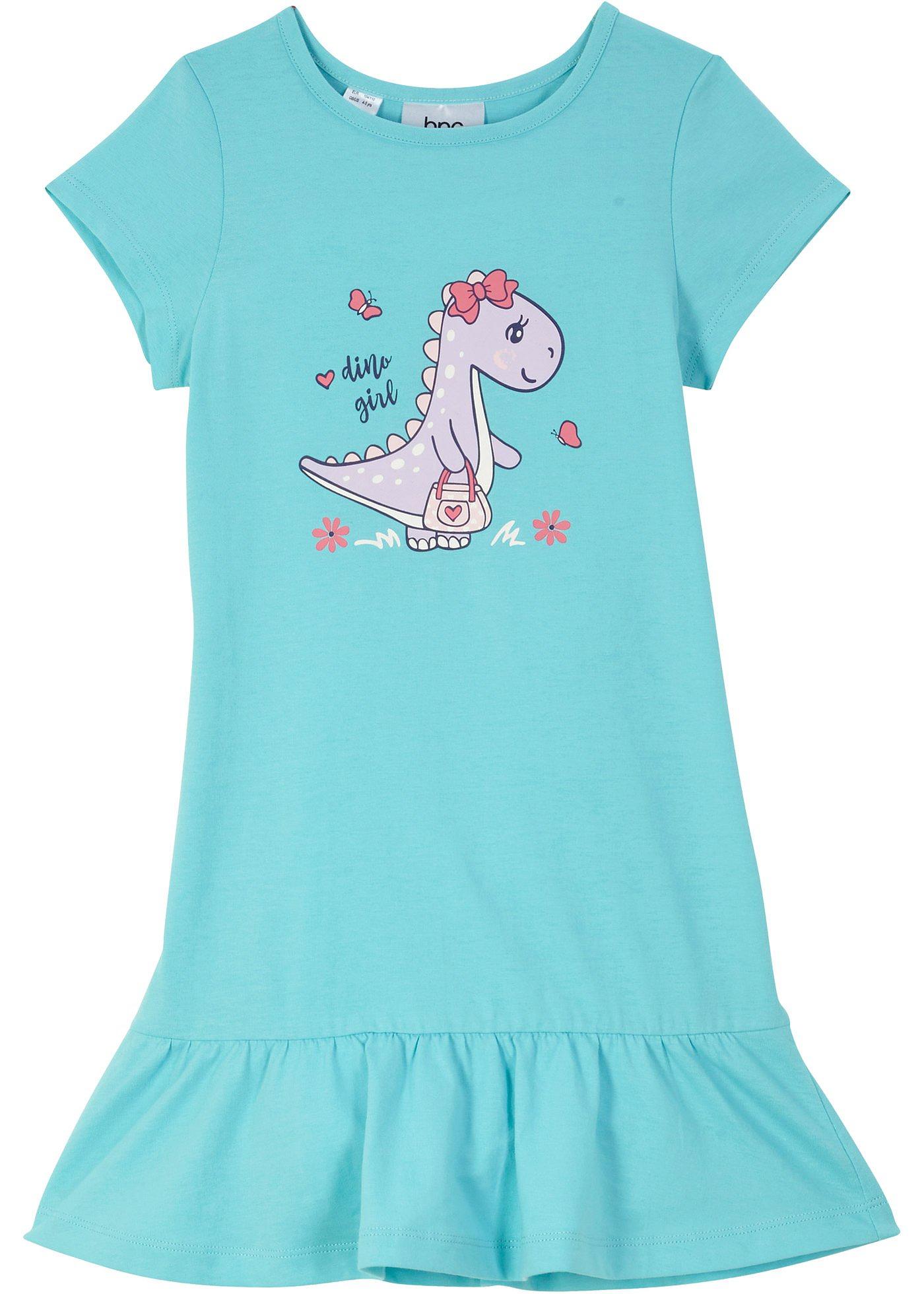 Robe en jersey fille à volant