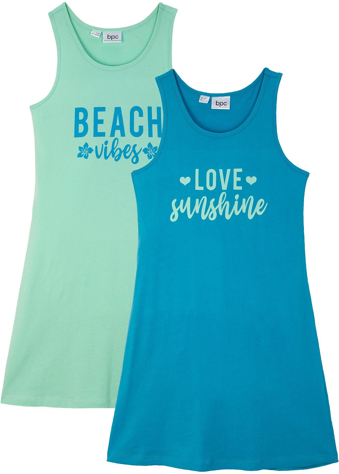 Lot de 2 robes en jersey fille