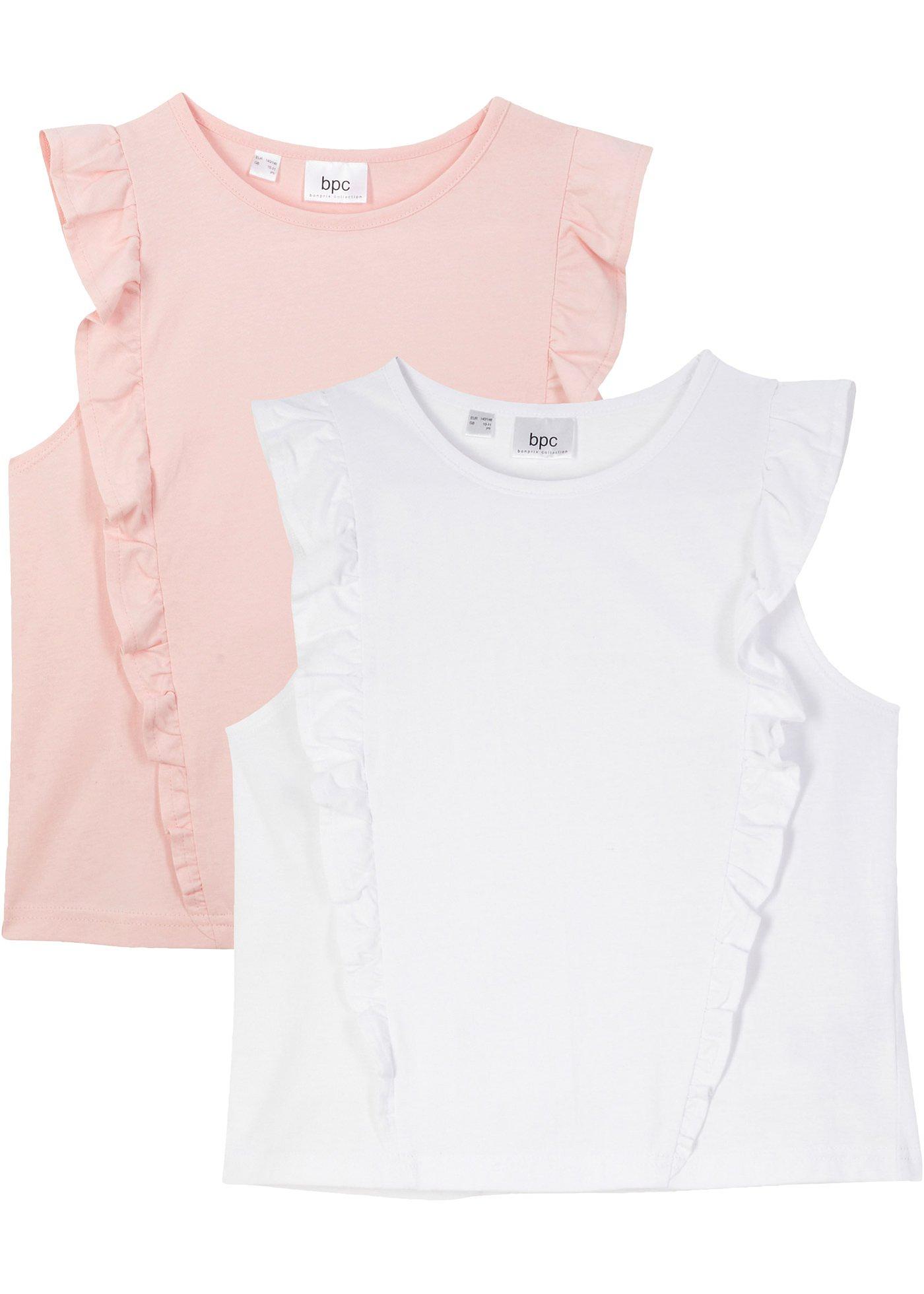 Lot de 2 tops fille à volants