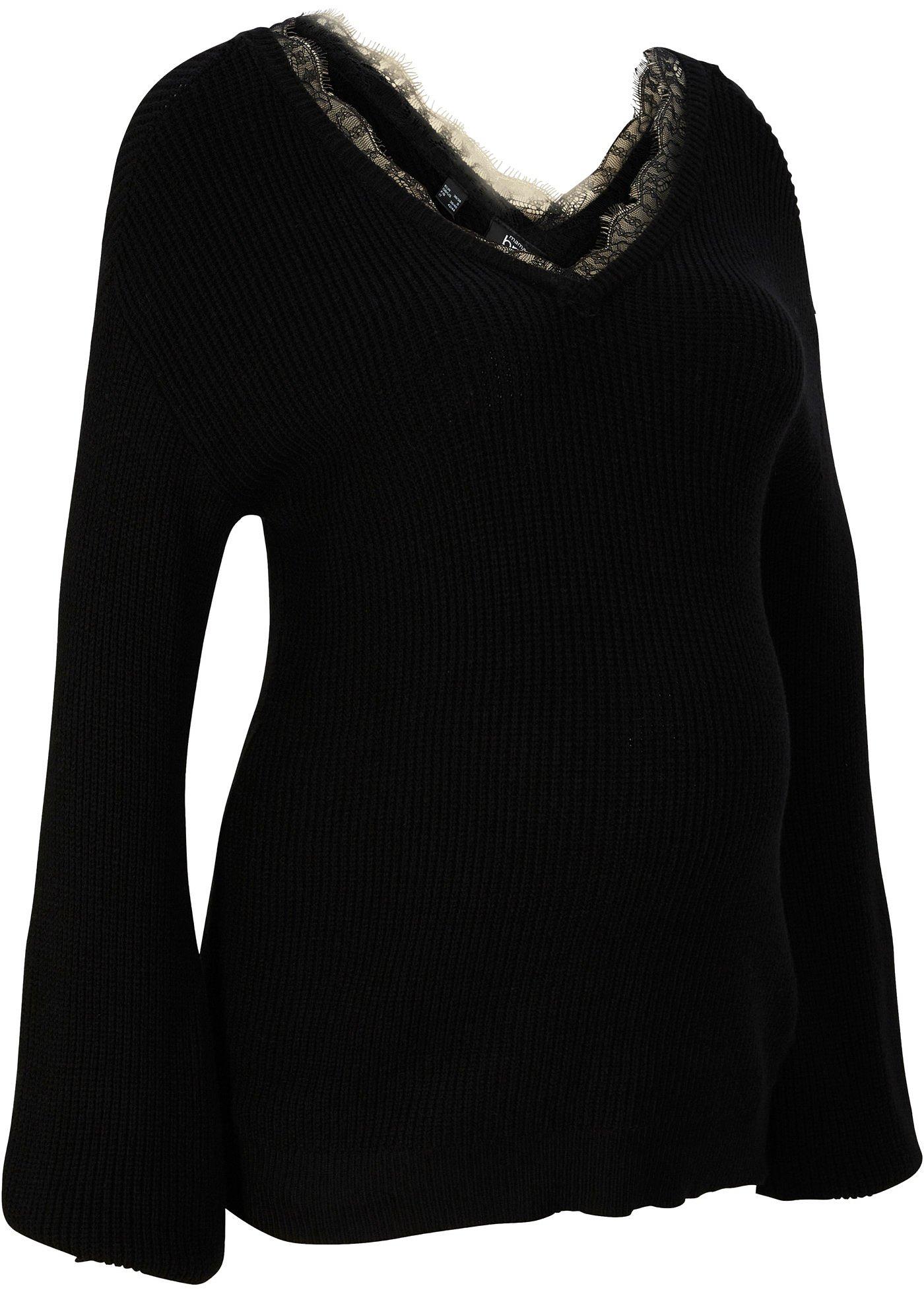 Pull de grossesse avec dentelle