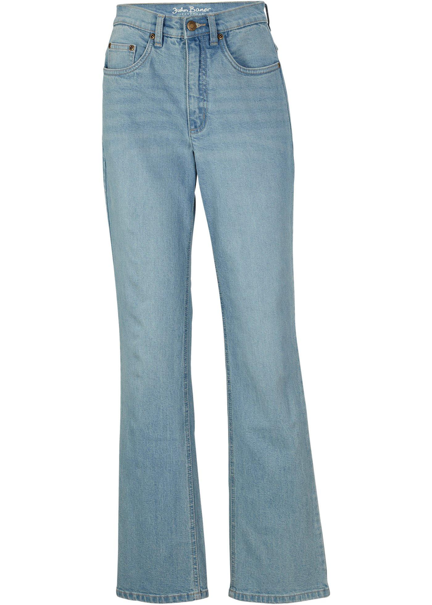 Jean extensible avec jambes larges