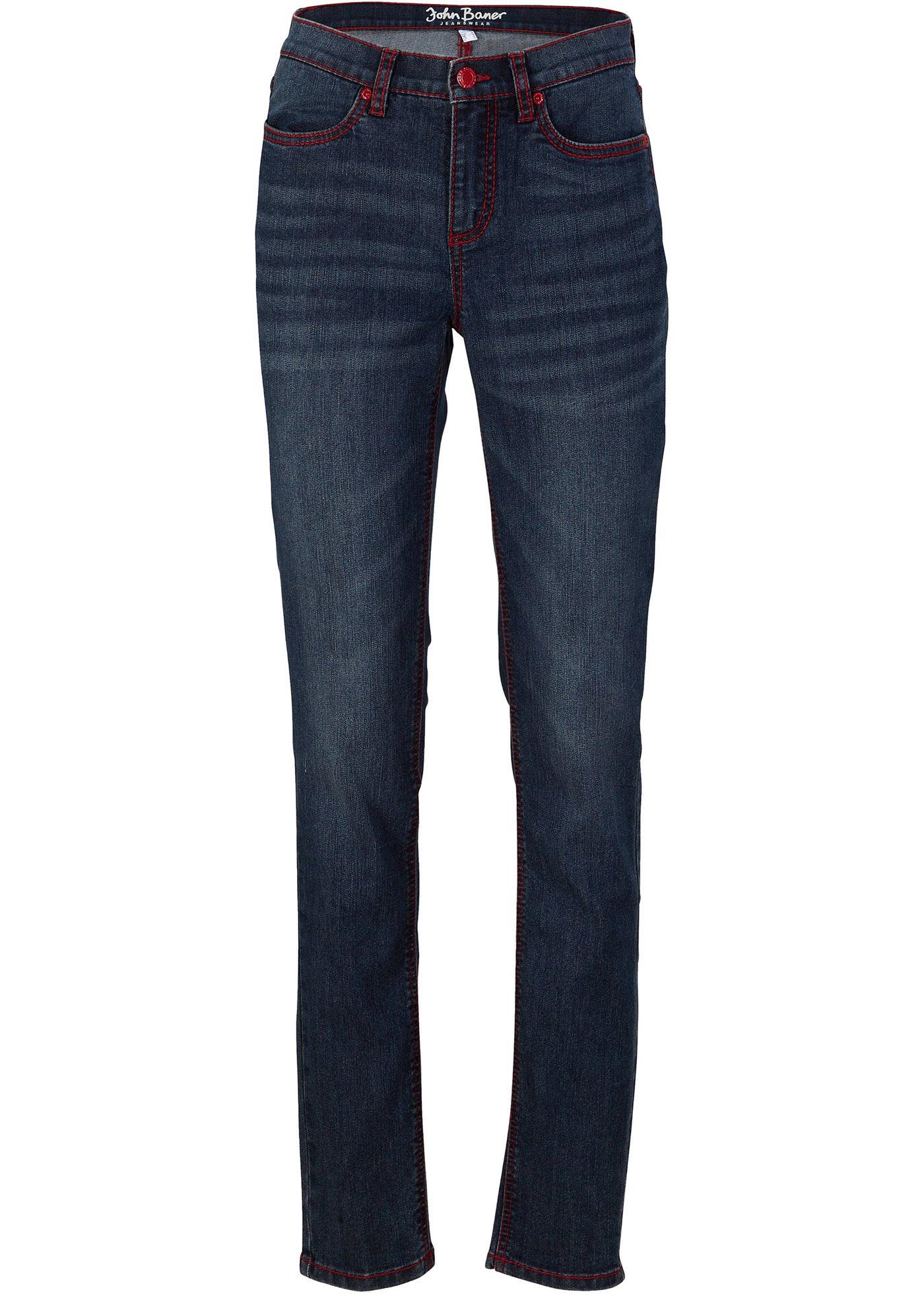 Jean extensible Slim Fit avec coutures contrastantes