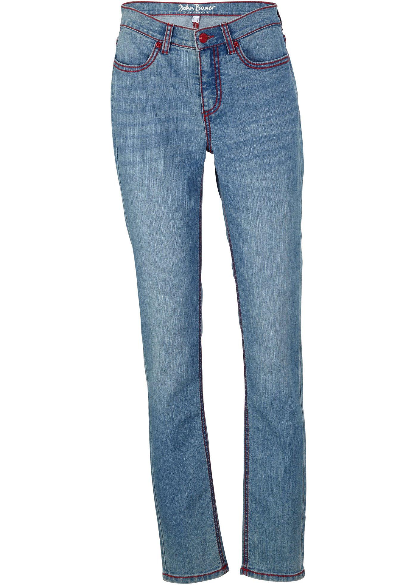 Jean extensible Slim Fit avec coutures contrastantes