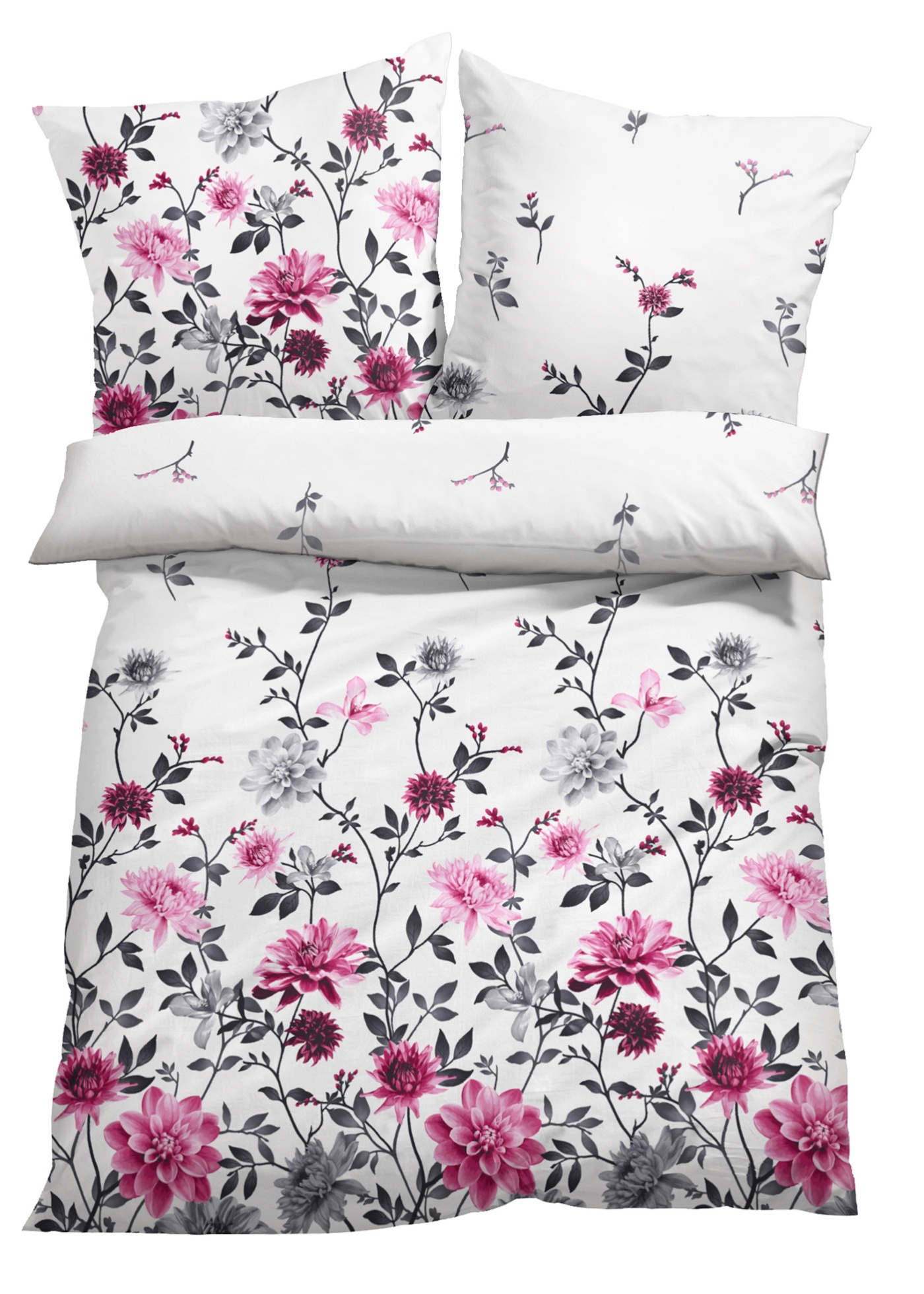 Parure de lit avec motif floral